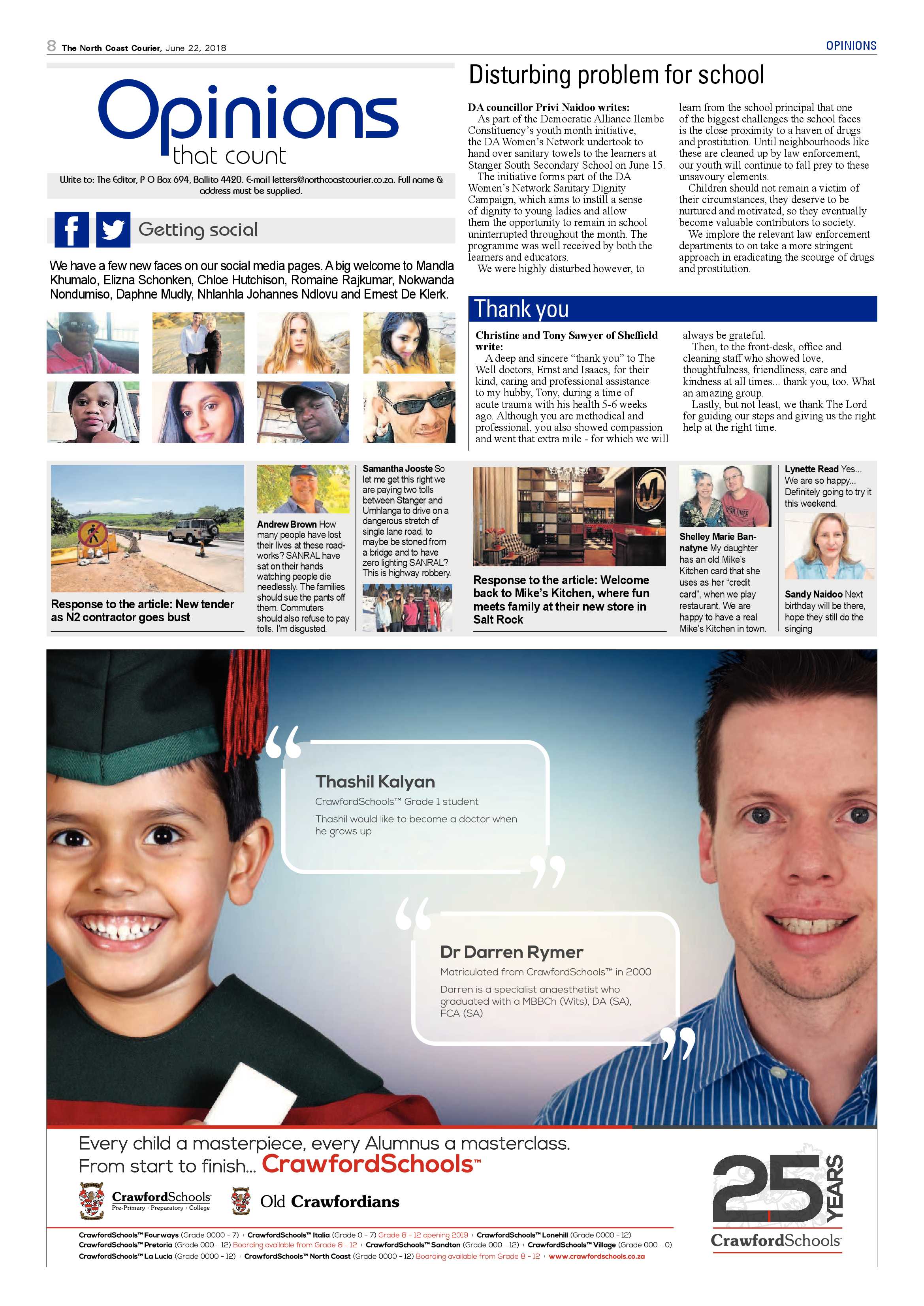 The North Coast Courier – 22 June 2018 page 8