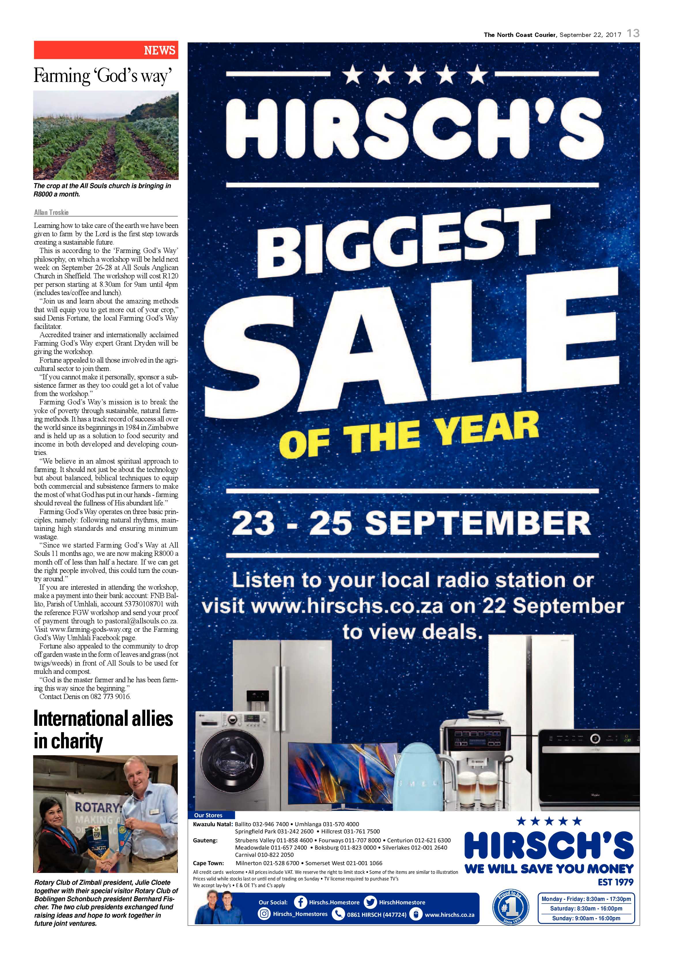 The North Coast Courier – 22 September 2017 page 13