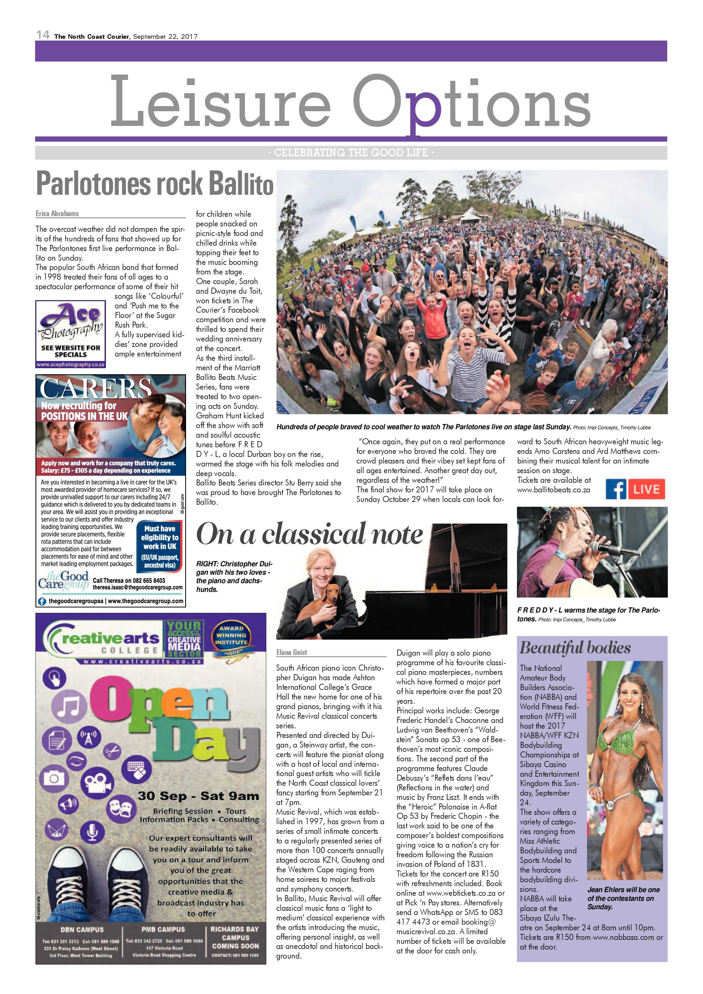 The North Coast Courier – 22 September 2017 page 14