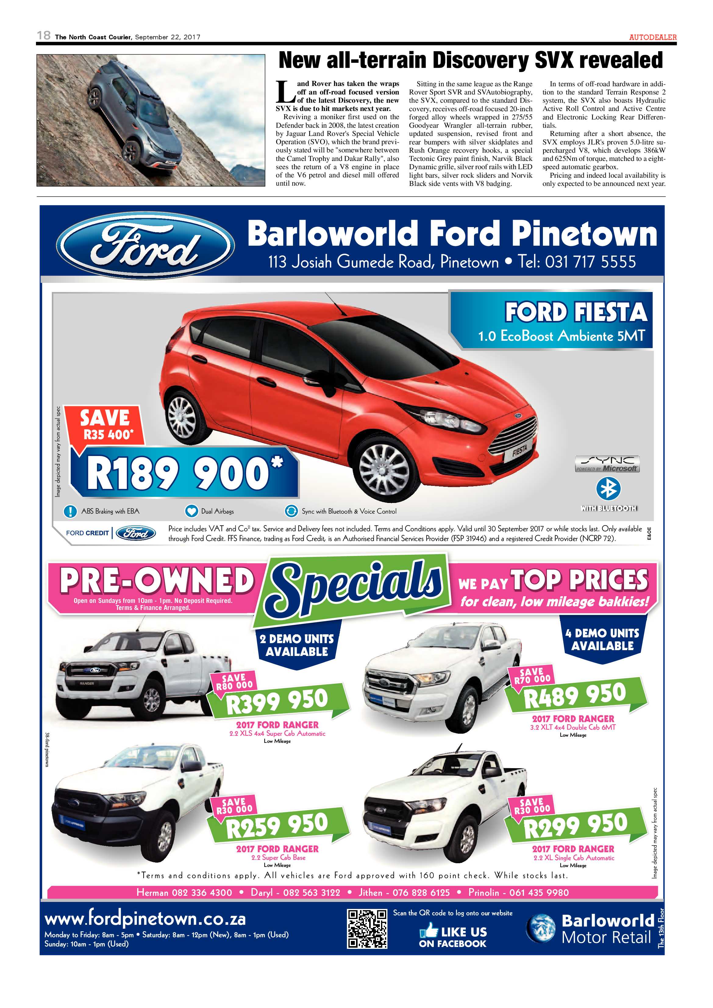 The North Coast Courier – 22 September 2017 page 18