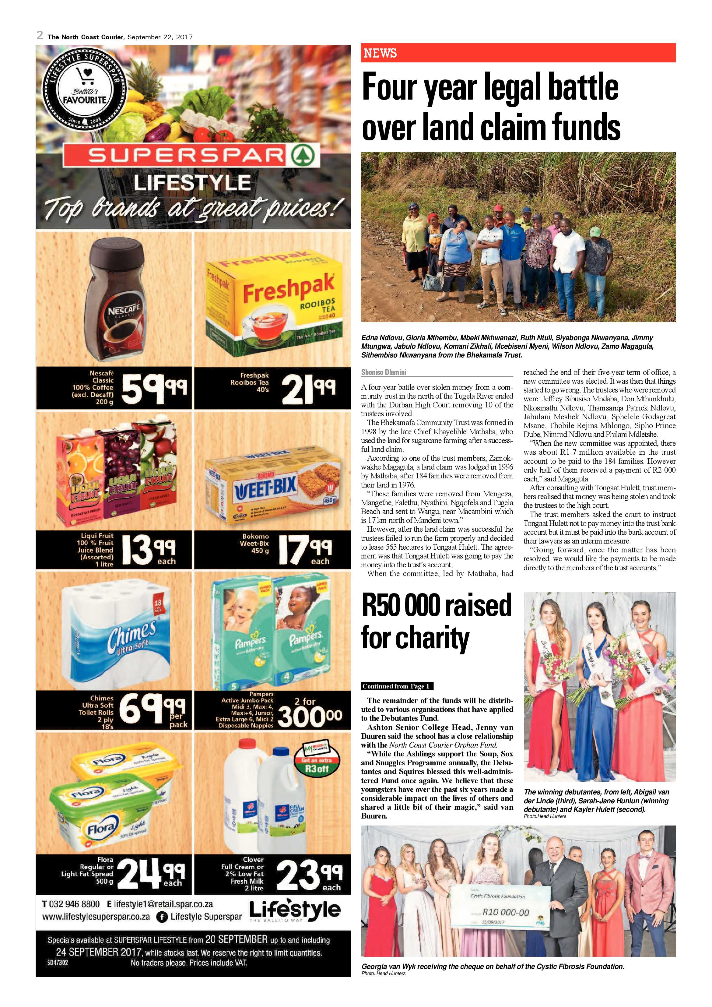 The North Coast Courier – 22 September 2017 page 2
