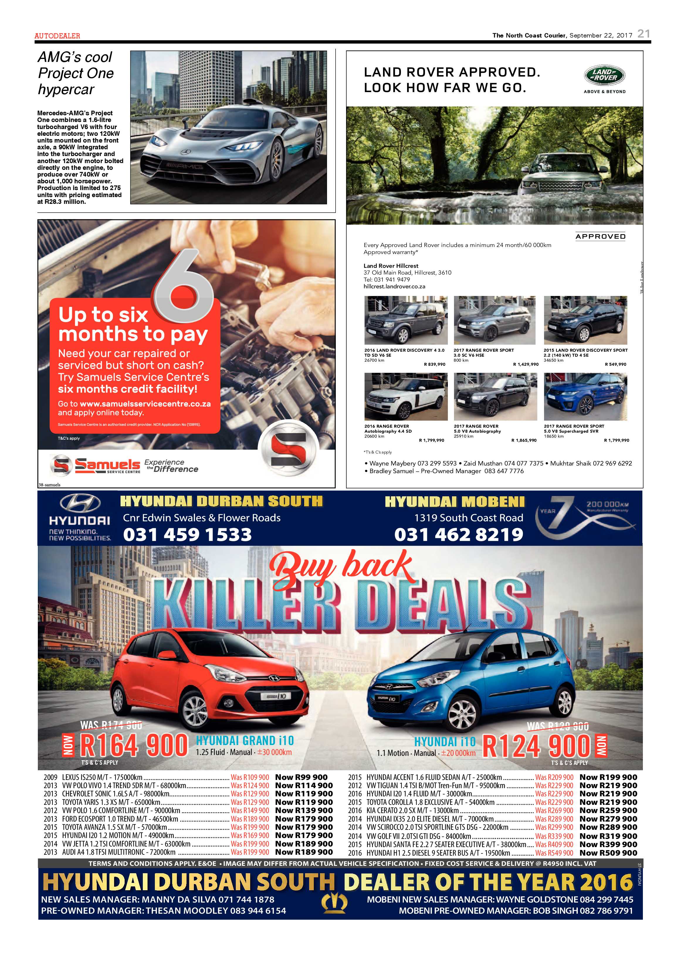 The North Coast Courier – 22 September 2017 page 21