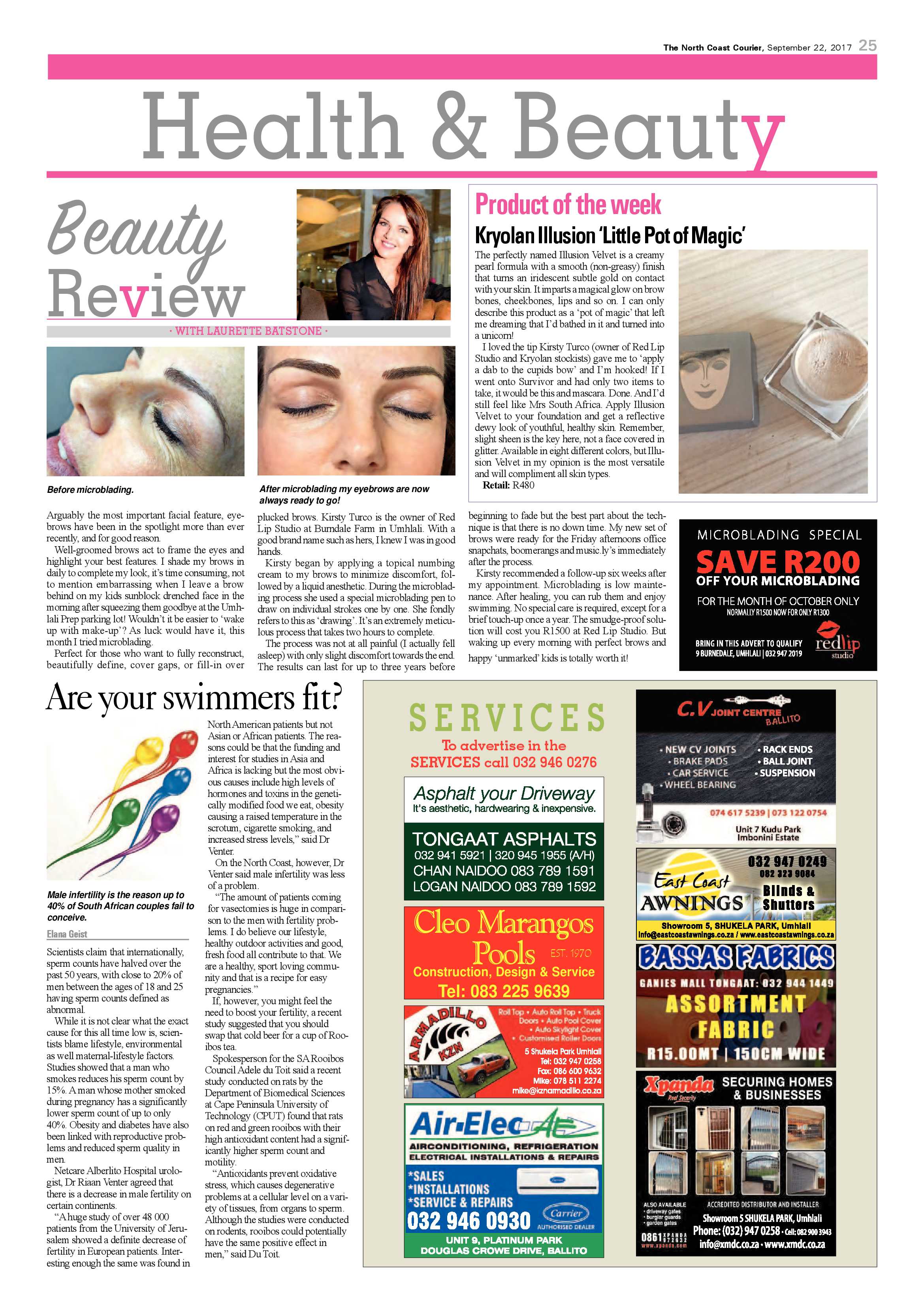 The North Coast Courier – 22 September 2017 page 25