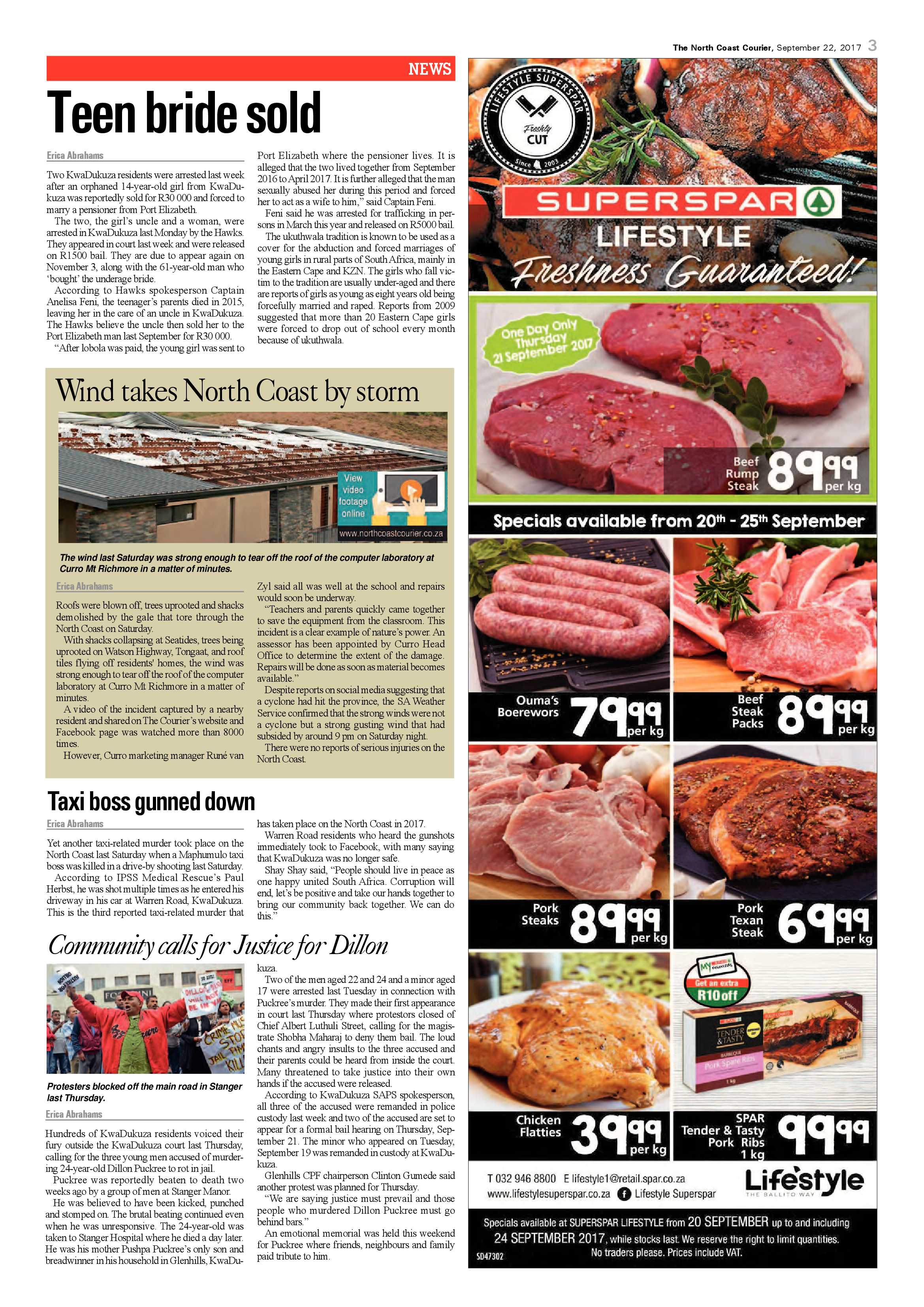 The North Coast Courier – 22 September 2017 page 3