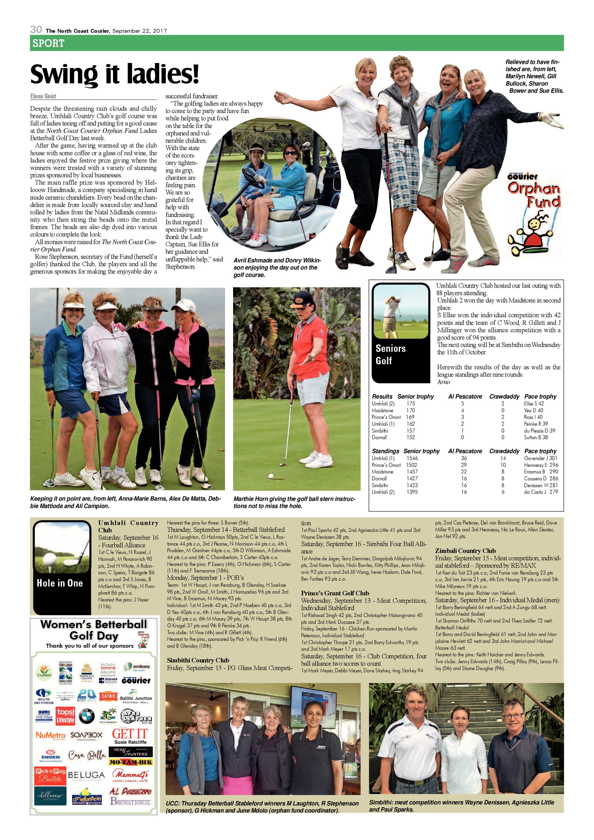 The North Coast Courier – 22 September 2017 page 30