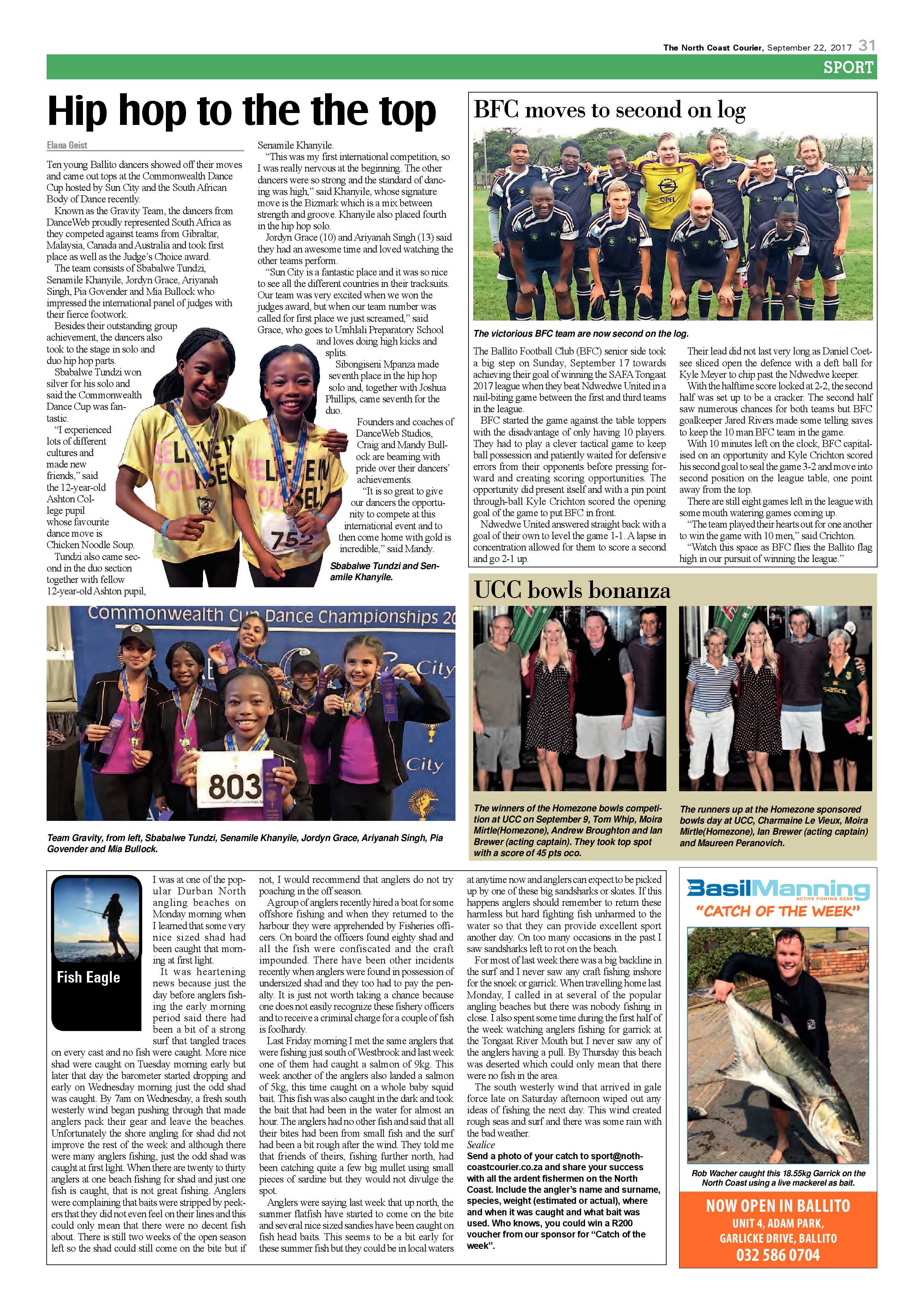 The North Coast Courier – 22 September 2017 page 31