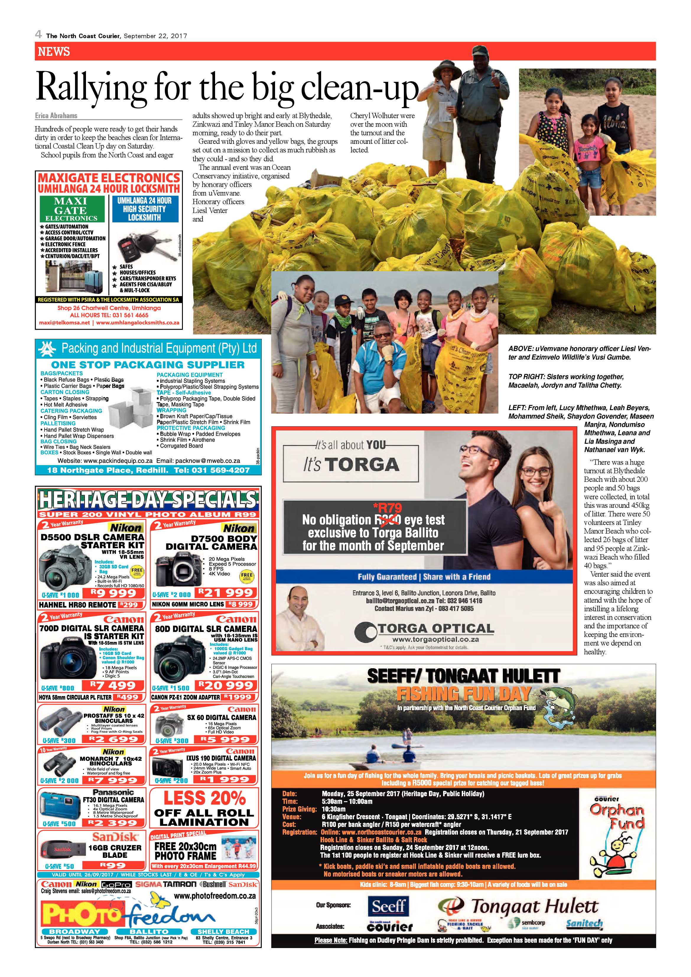 The North Coast Courier – 22 September 2017 page 4