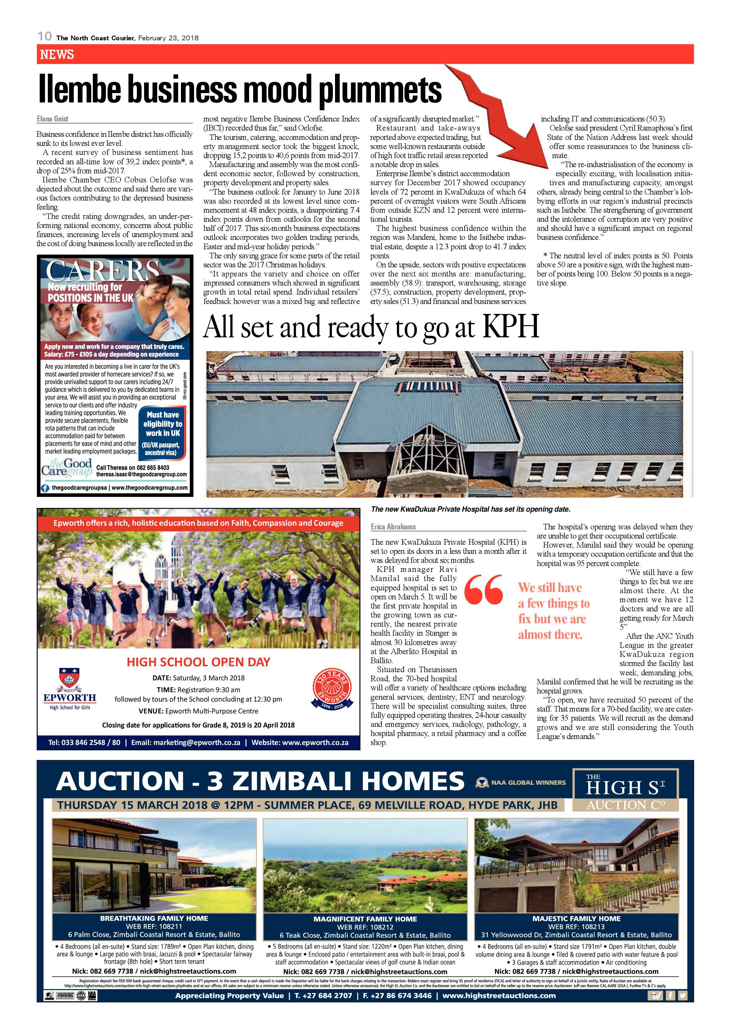 The North Coast Courier – 23 February 2018 page 10