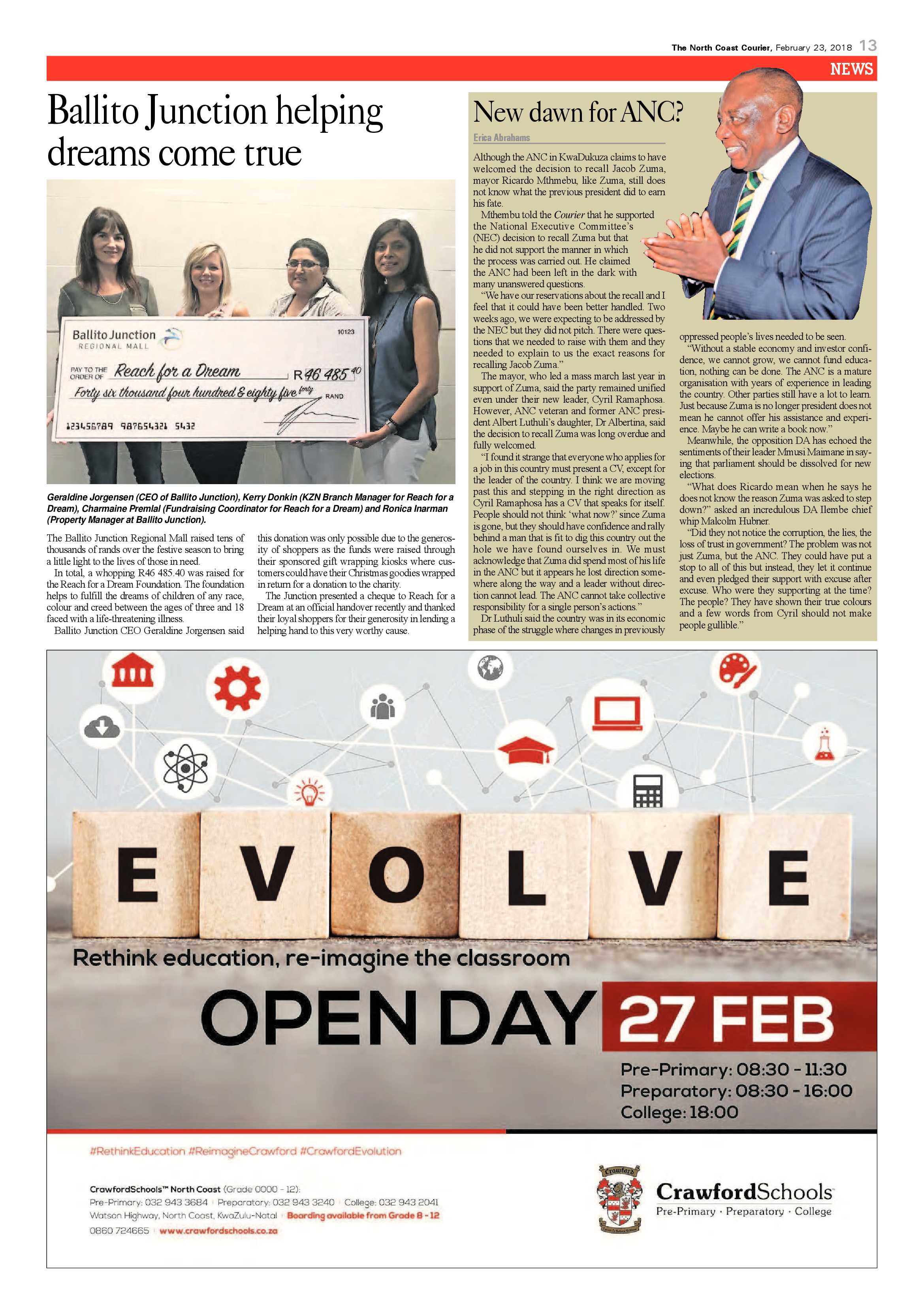 The North Coast Courier – 23 February 2018 page 13