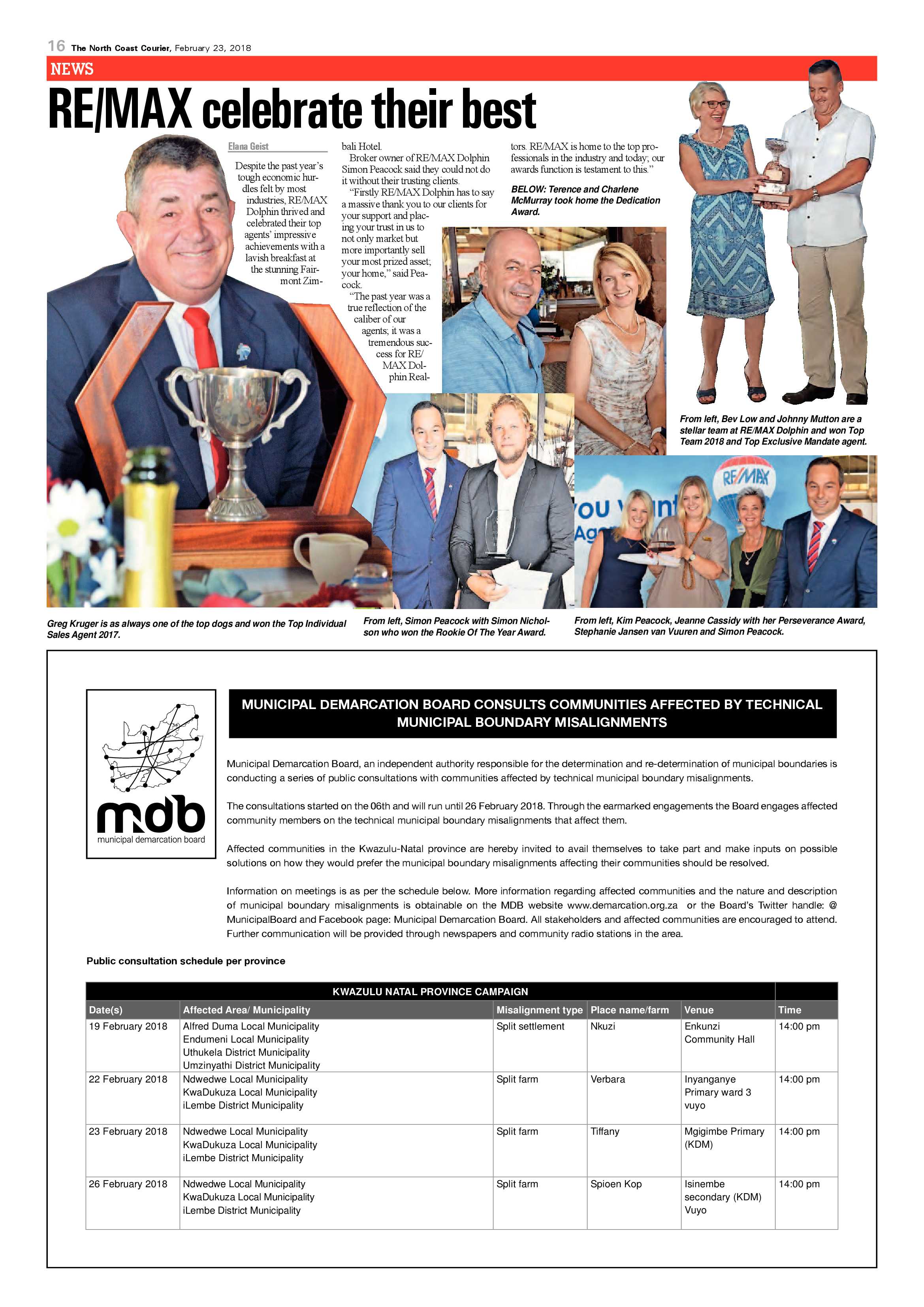 The North Coast Courier – 23 February 2018 page 16