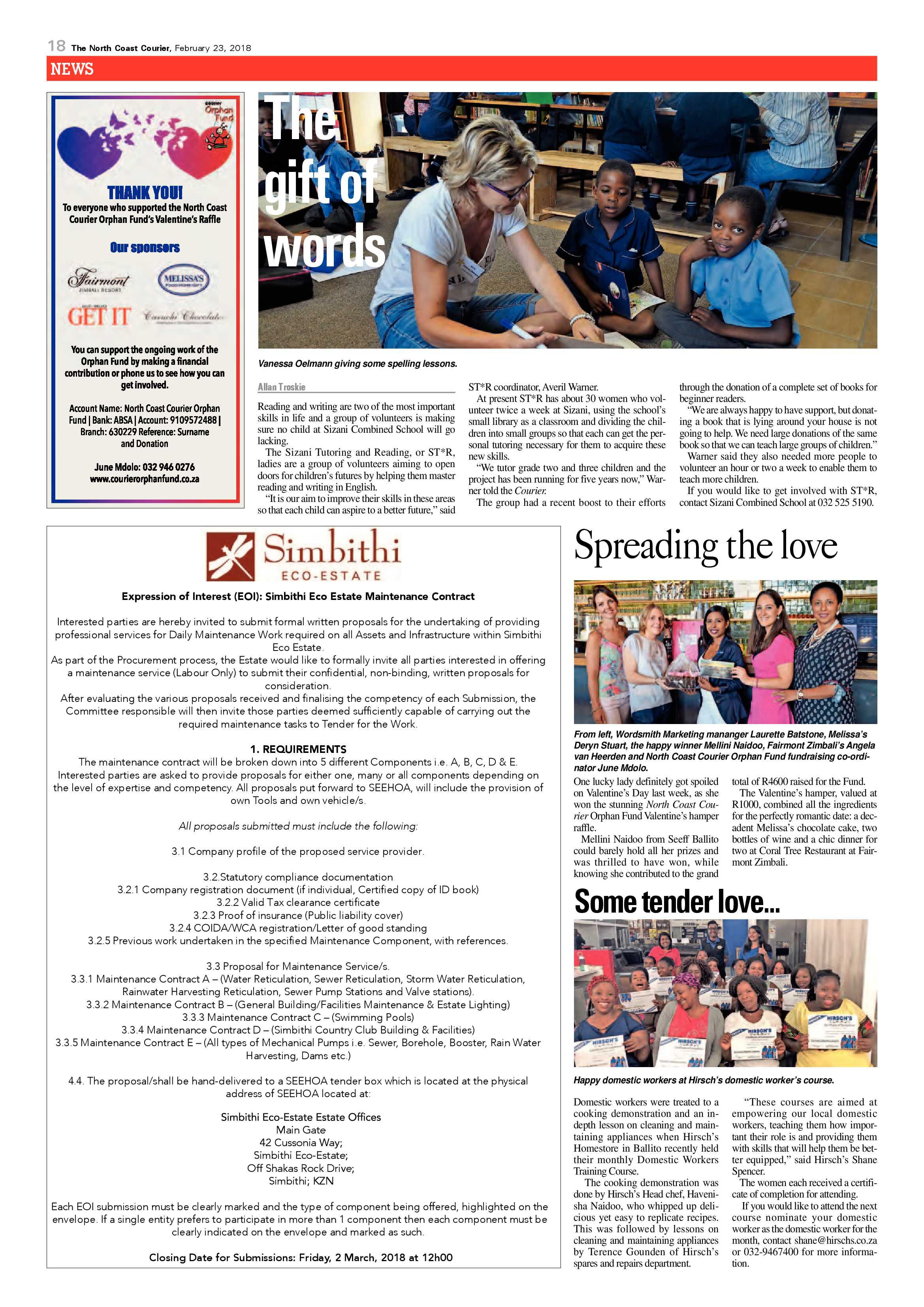 The North Coast Courier – 23 February 2018 page 18