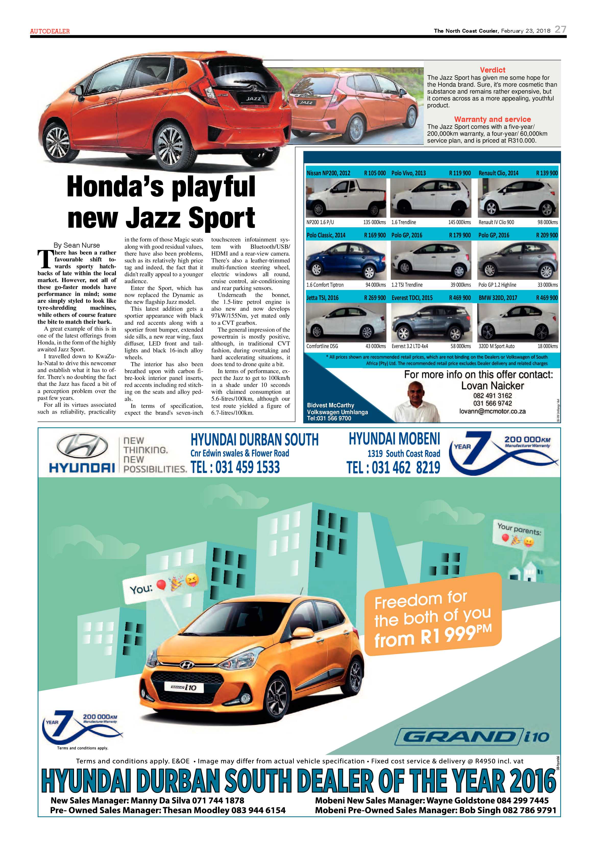The North Coast Courier – 23 February 2018 page 27