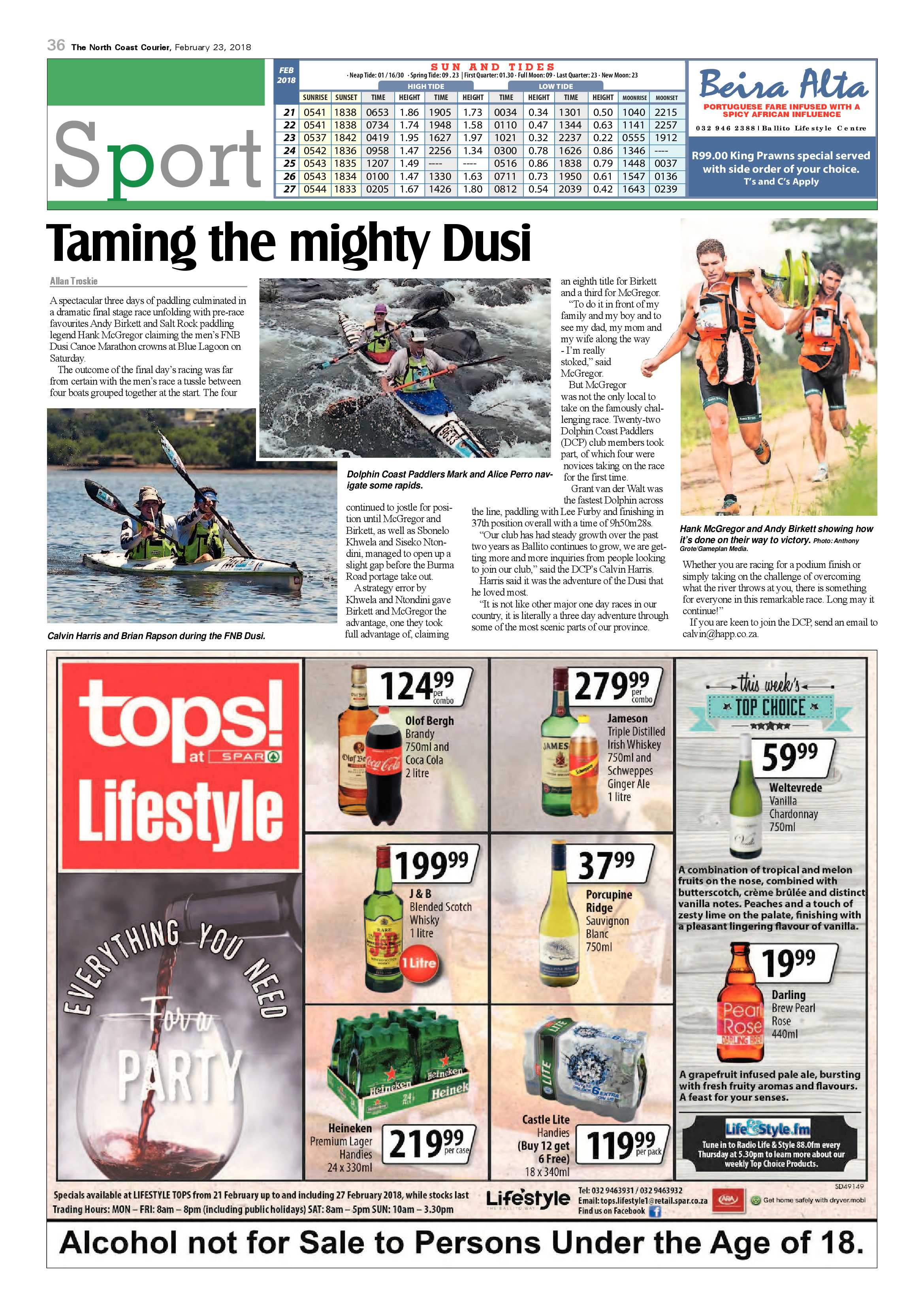 The North Coast Courier – 23 February 2018 page 36
