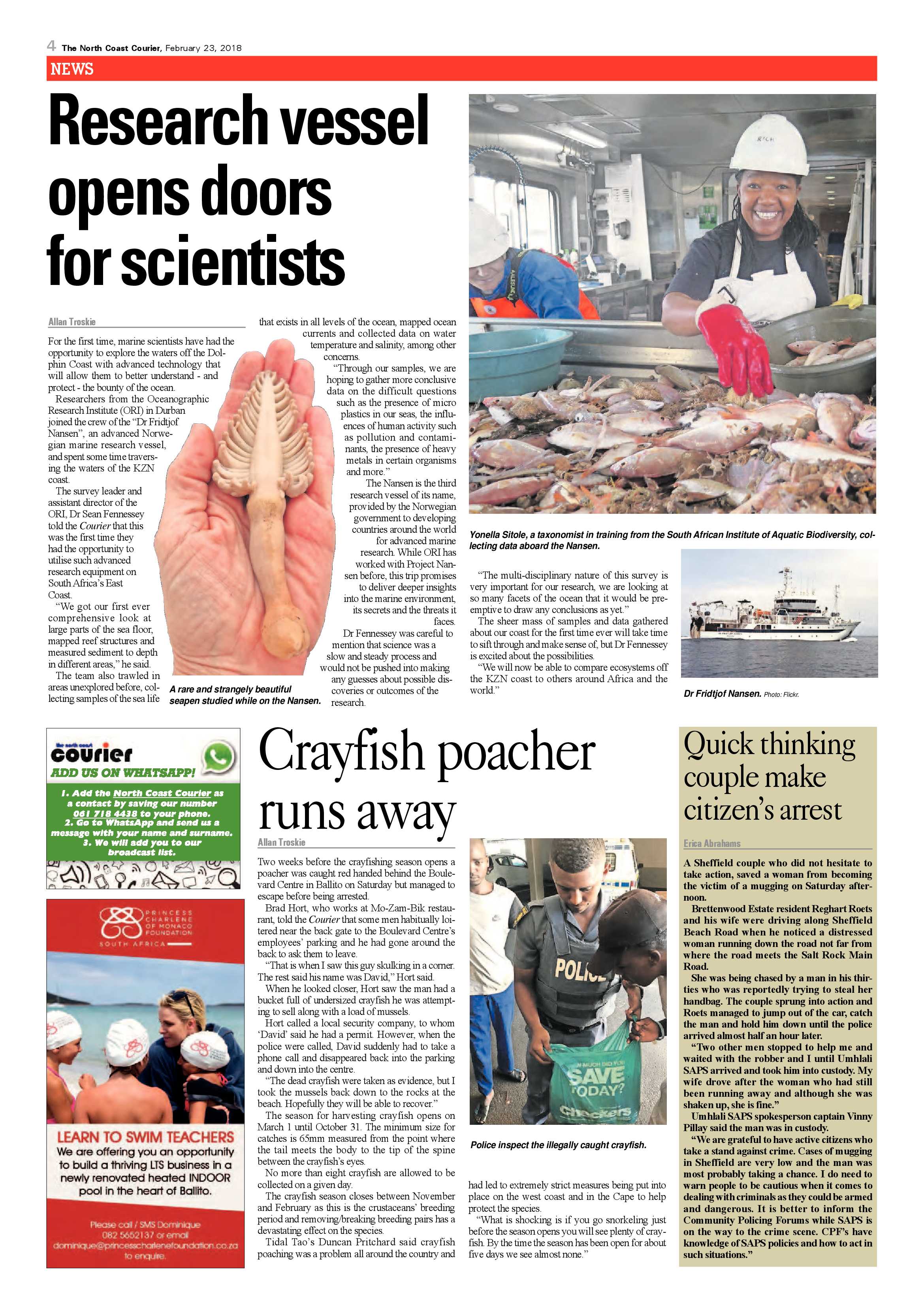The North Coast Courier – 23 February 2018 page 4