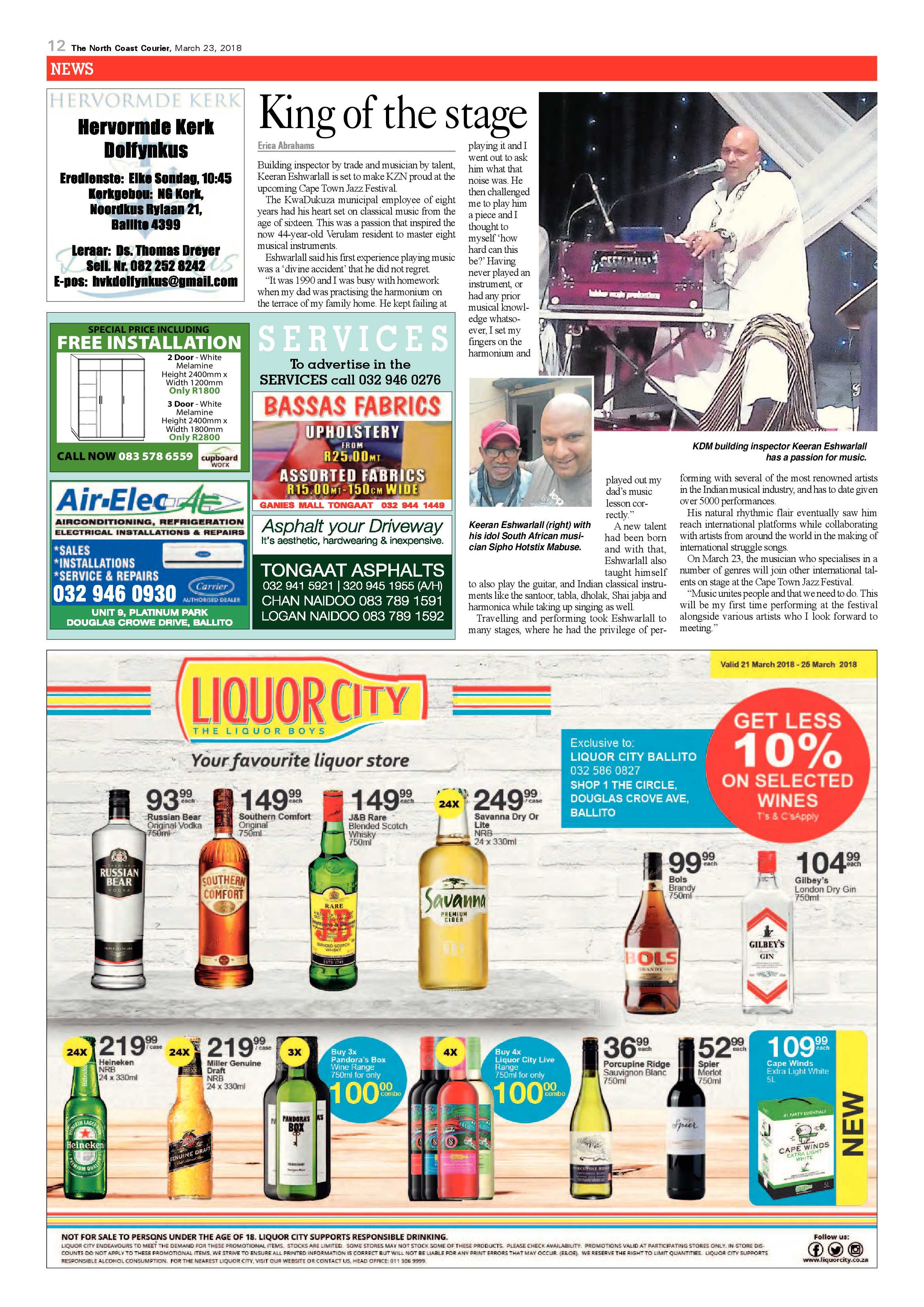 The North Coast Courier – 23 March 2018 page 12