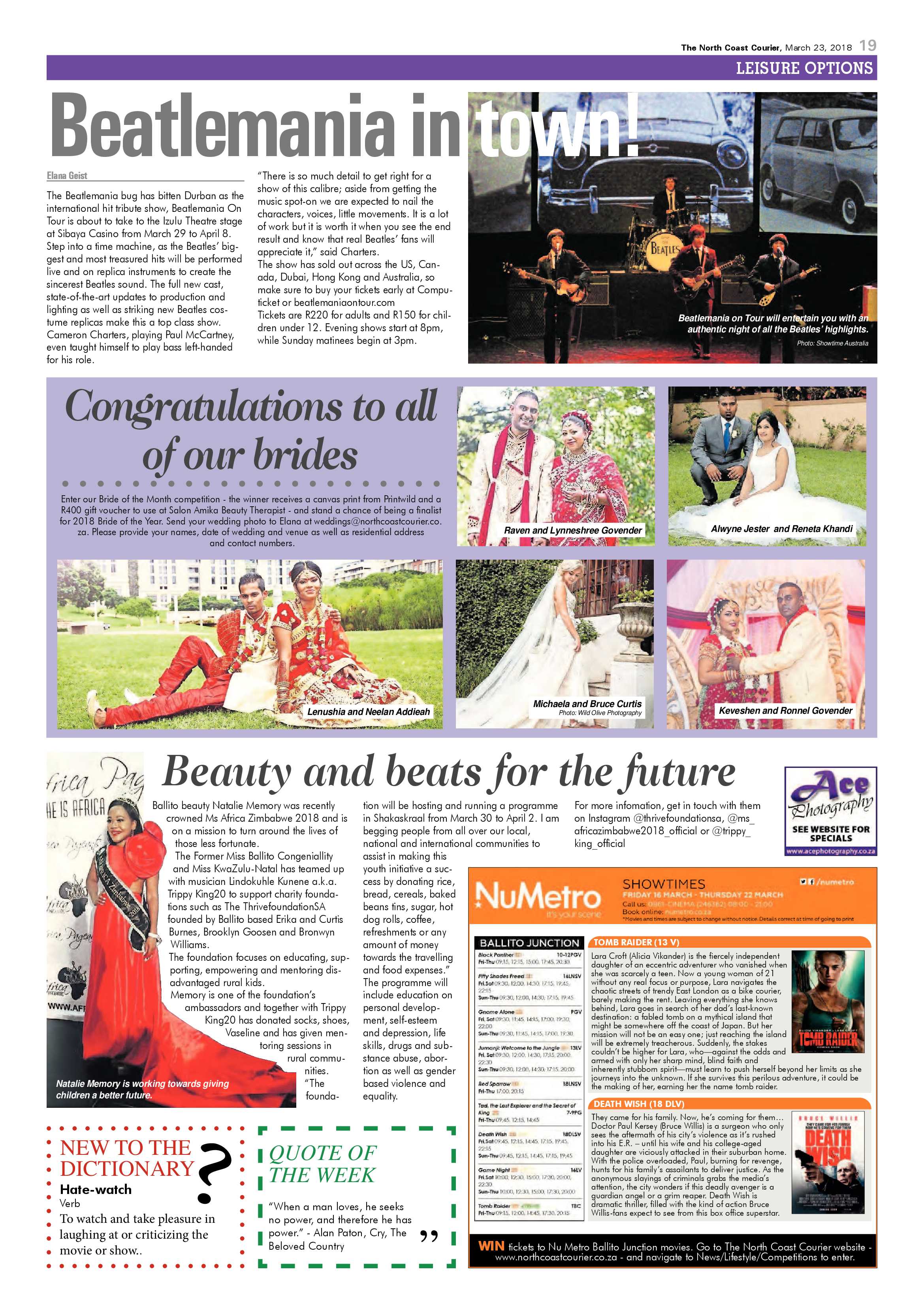 The North Coast Courier – 23 March 2018 page 19