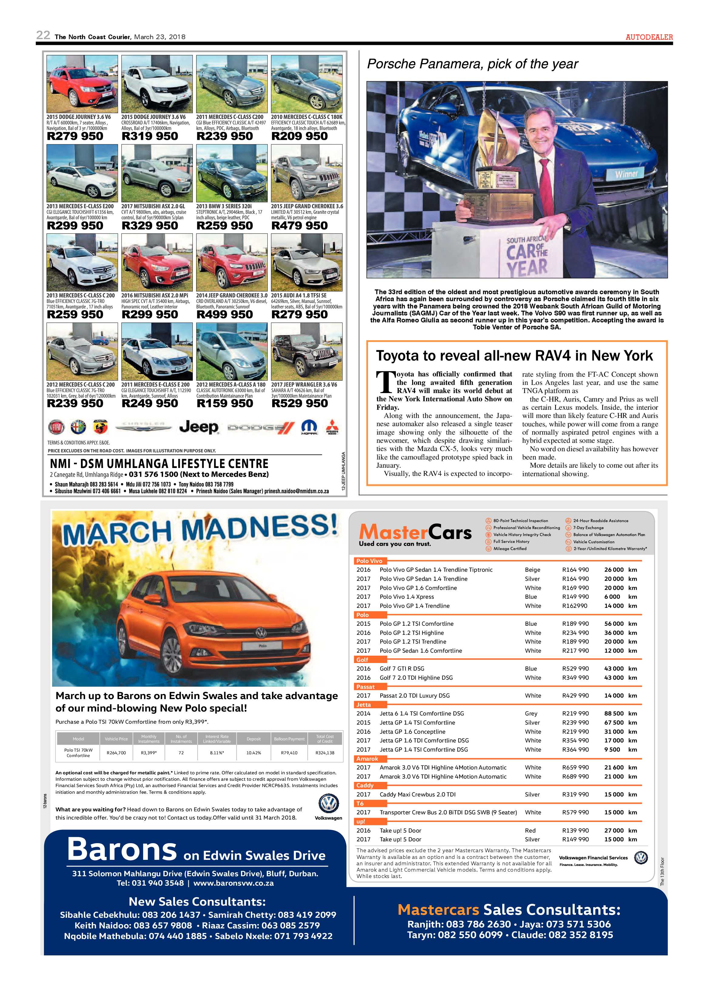 The North Coast Courier – 23 March 2018 page 22