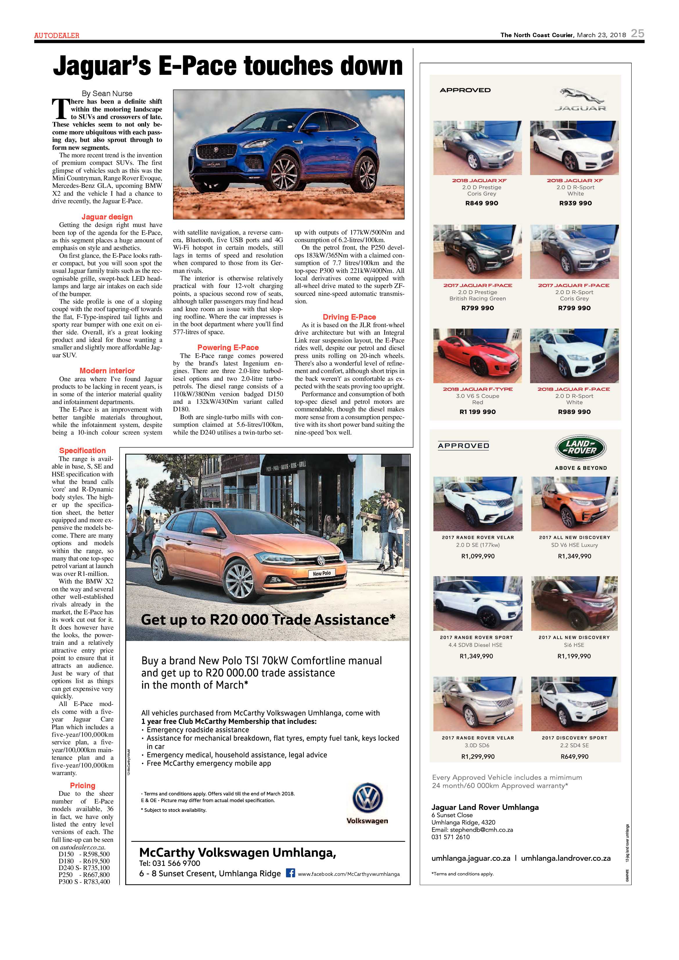 The North Coast Courier – 23 March 2018 page 25