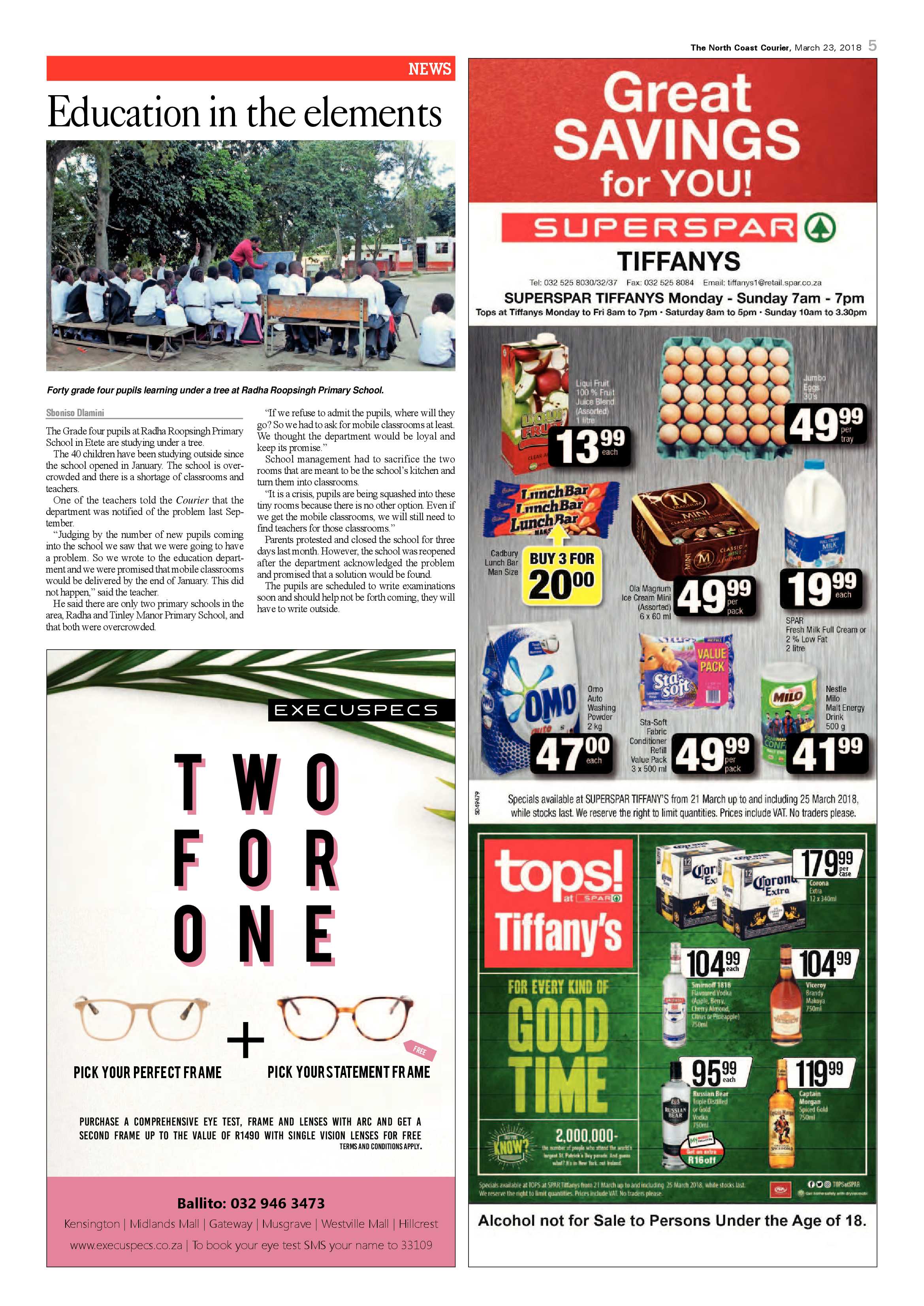 The North Coast Courier – 23 March 2018 page 5
