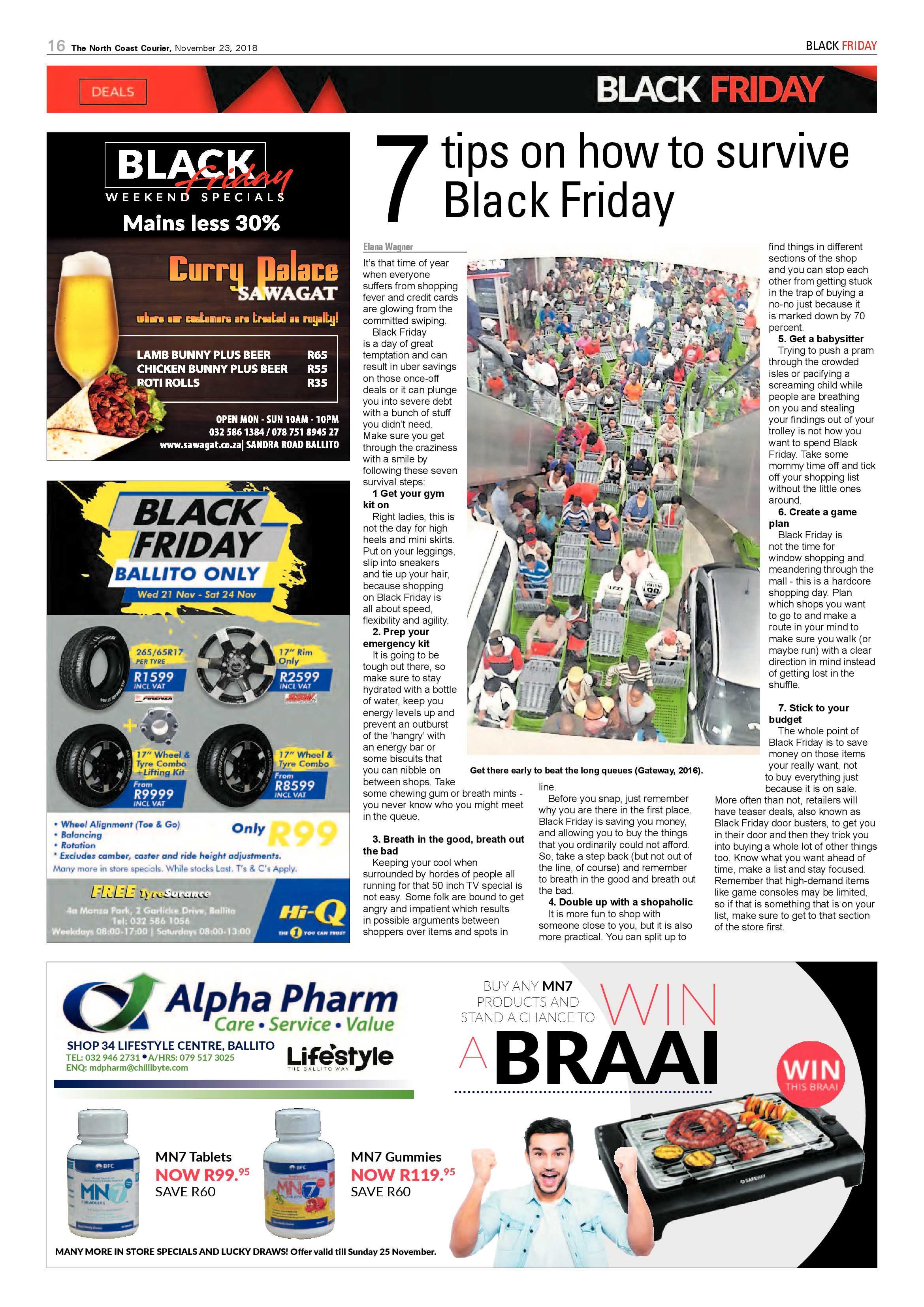 The North Coast Courier – 23 November 2018 page 16