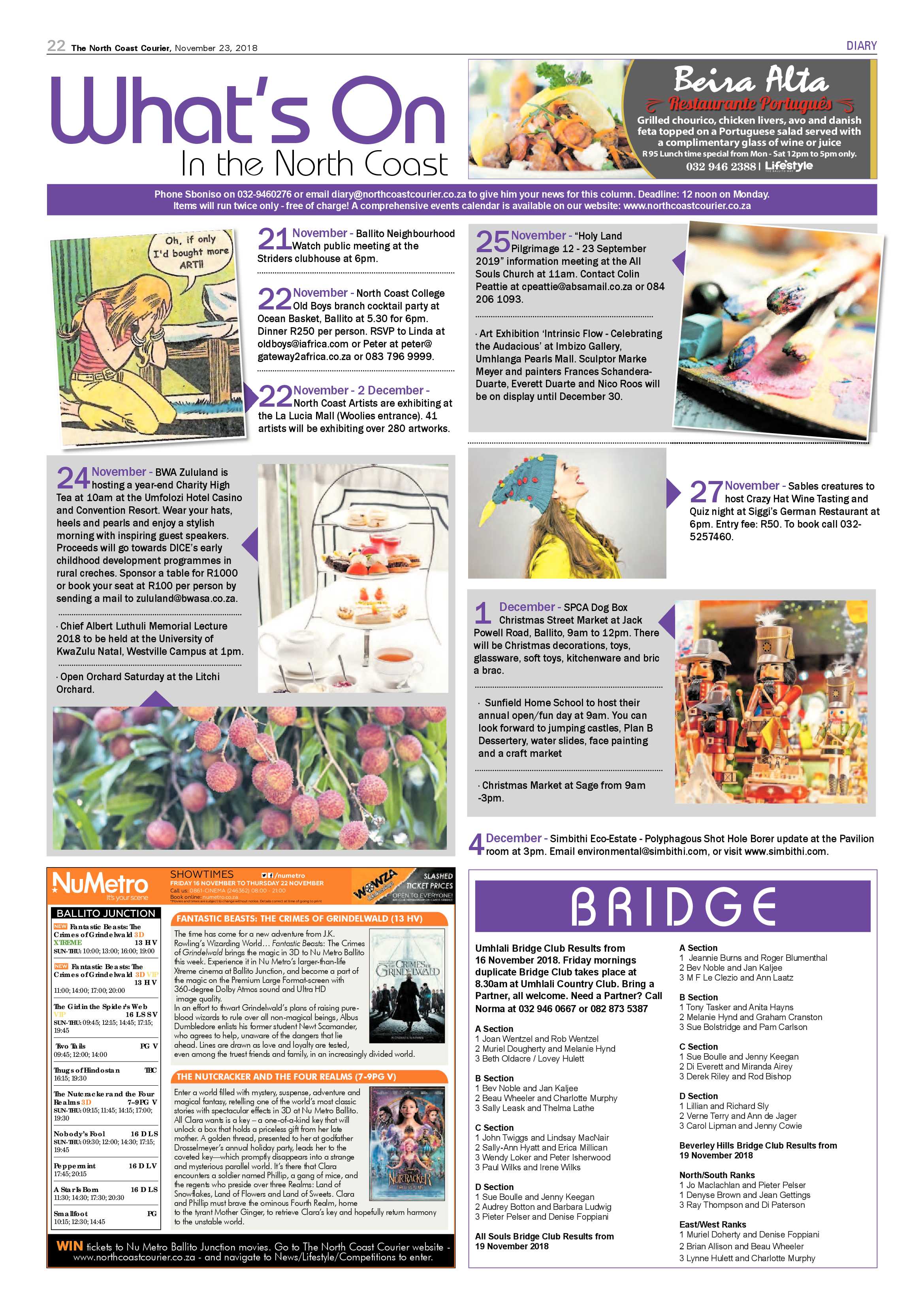 The North Coast Courier – 23 November 2018 page 22