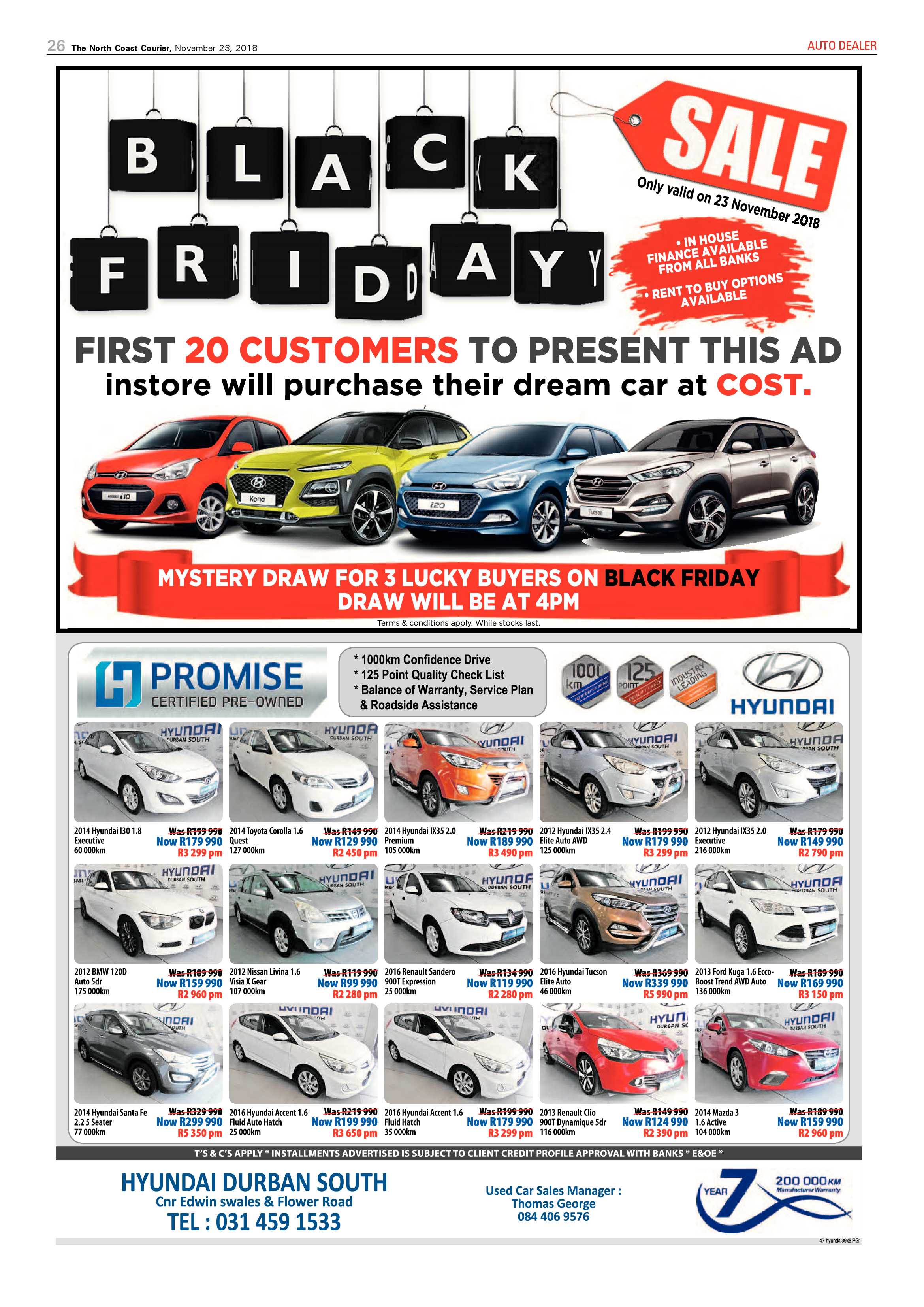 The North Coast Courier – 23 November 2018 page 26
