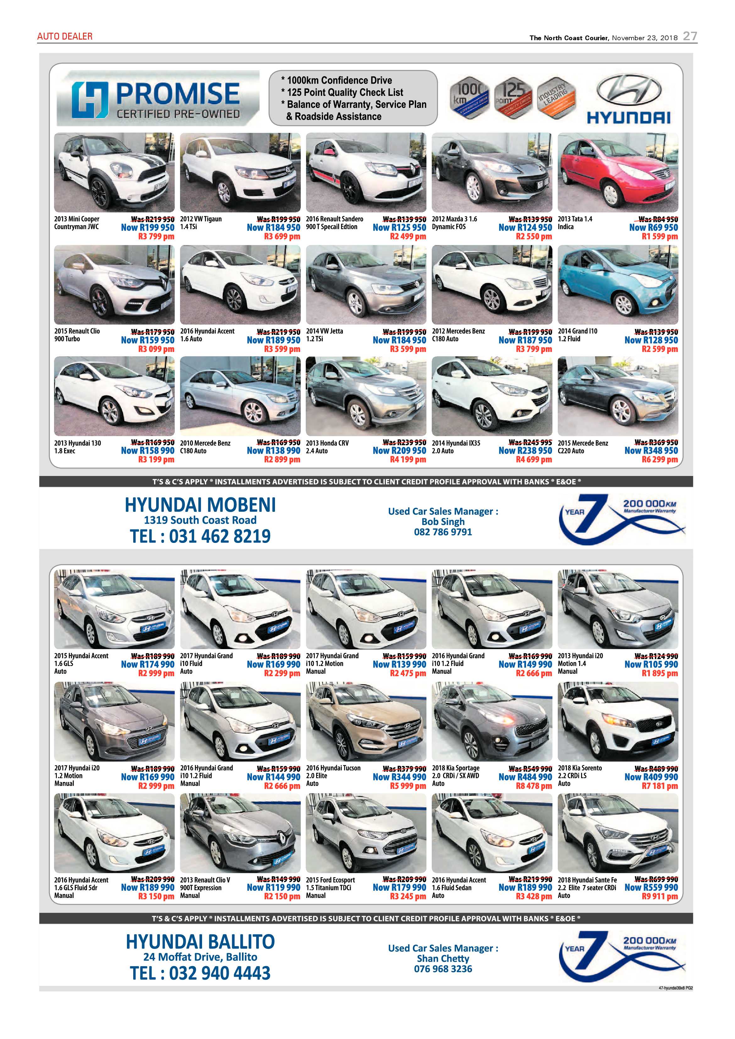 The North Coast Courier – 23 November 2018 page 27