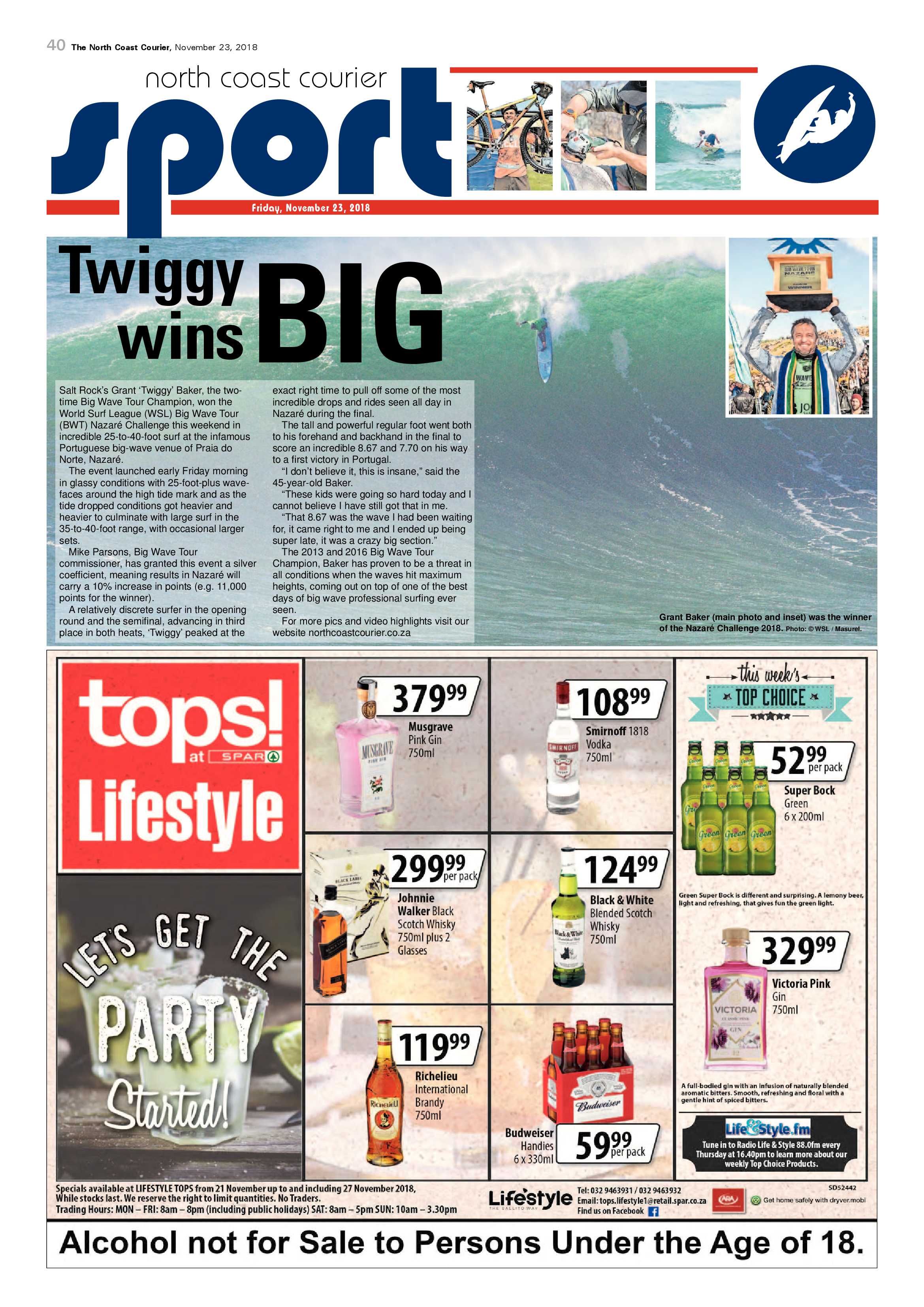 The North Coast Courier – 23 November 2018 page 40