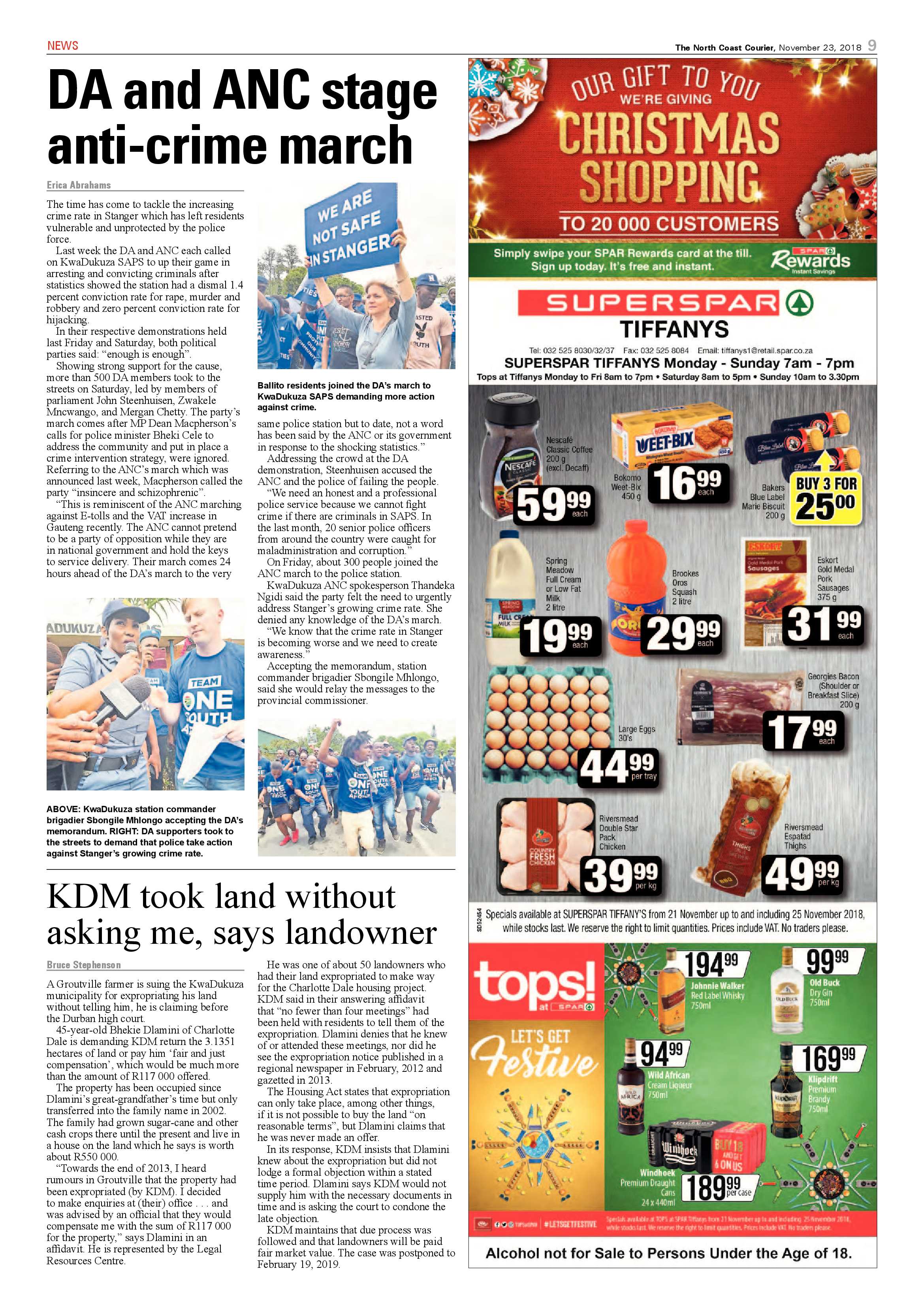The North Coast Courier – 23 November 2018 page 9