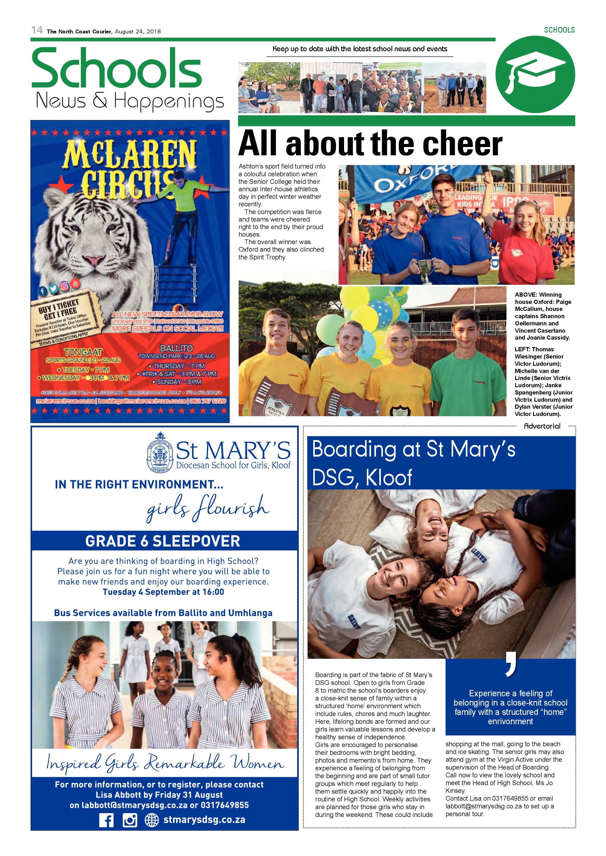 The North Coast Courier – 24 August 2018 page 14