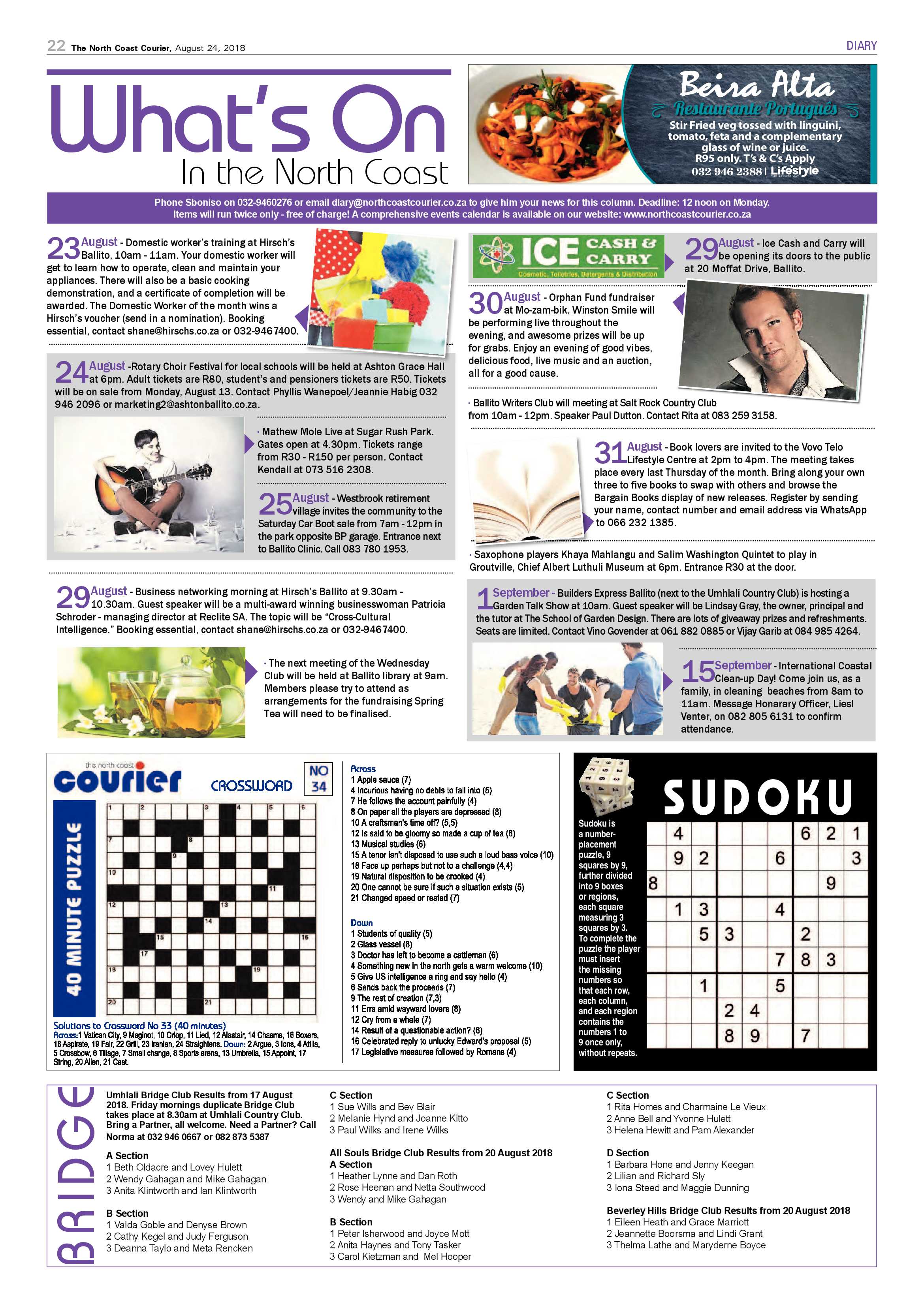 The North Coast Courier – 24 August 2018 page 22