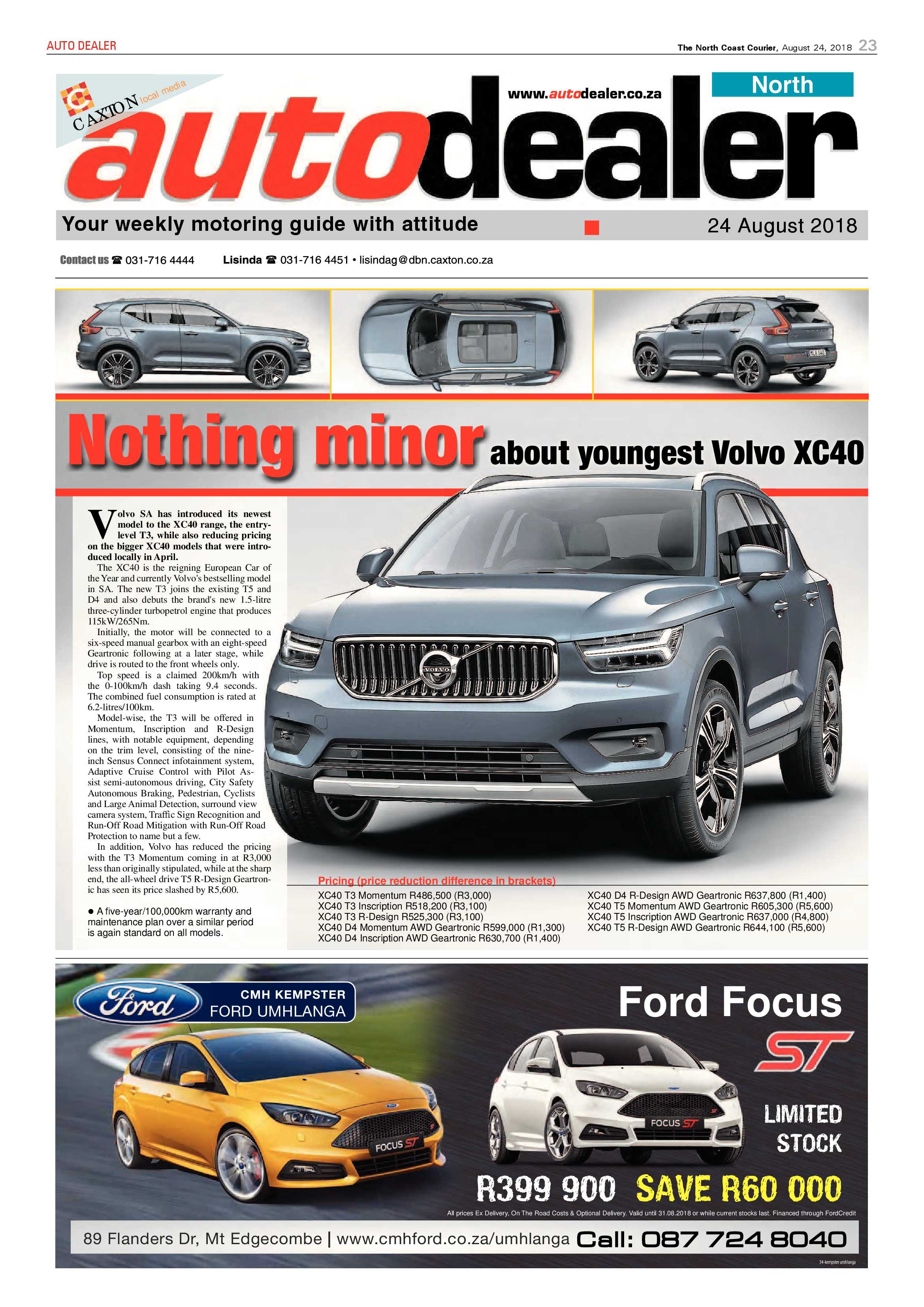 The North Coast Courier – 24 August 2018 page 23
