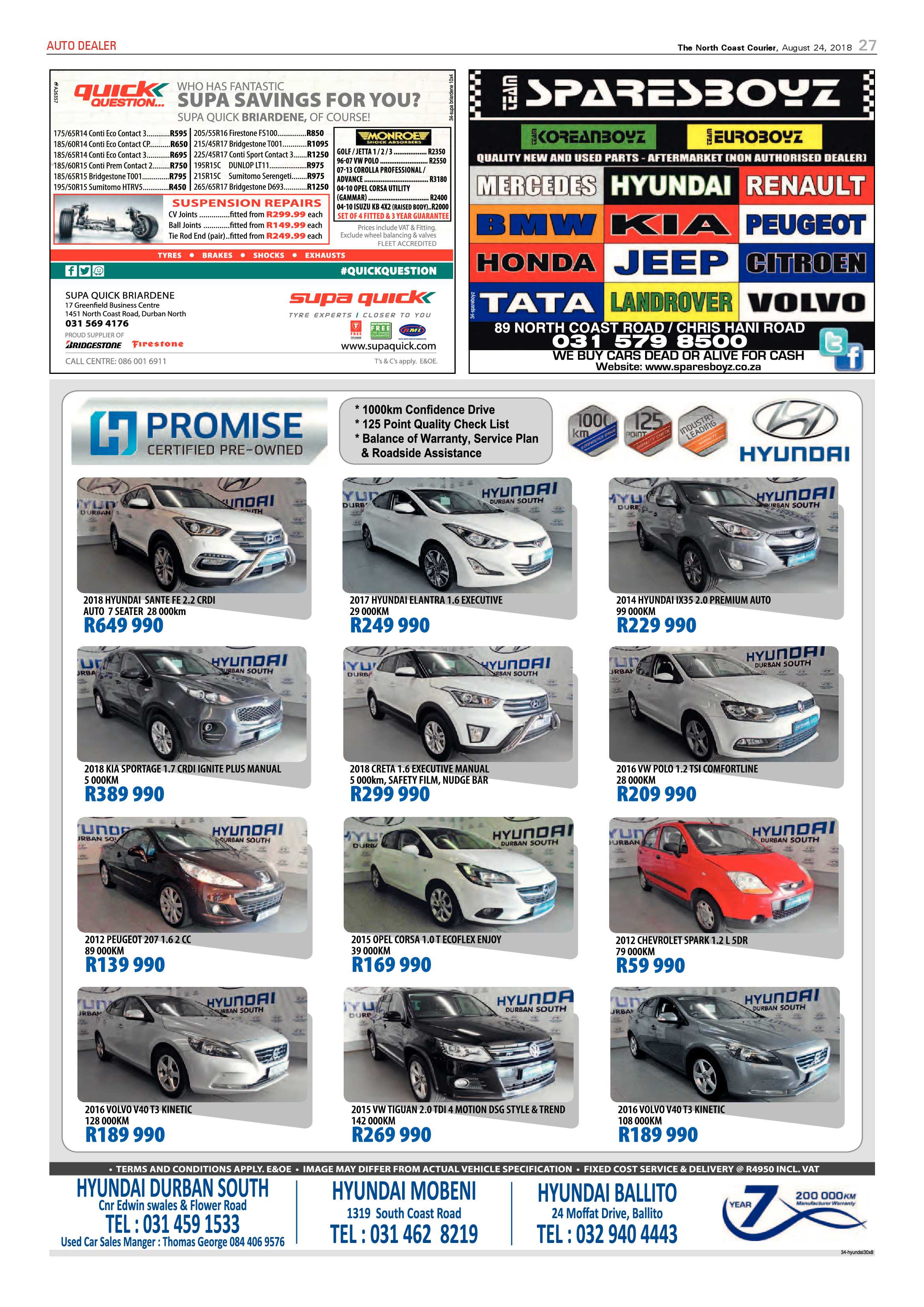 The North Coast Courier – 24 August 2018 page 27