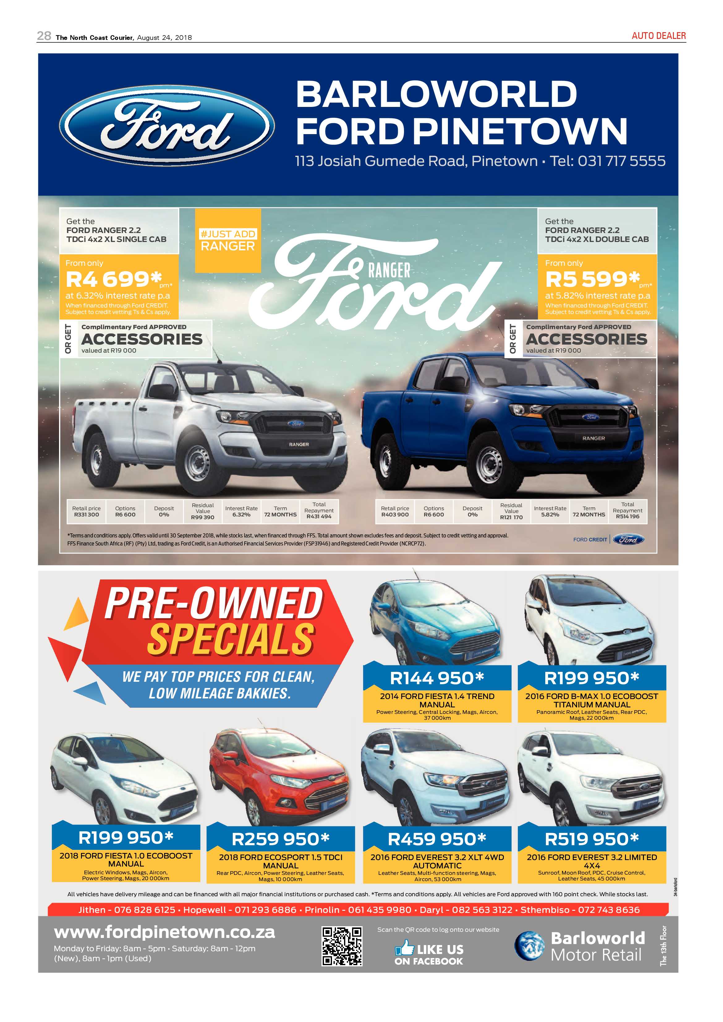The North Coast Courier – 24 August 2018 page 28