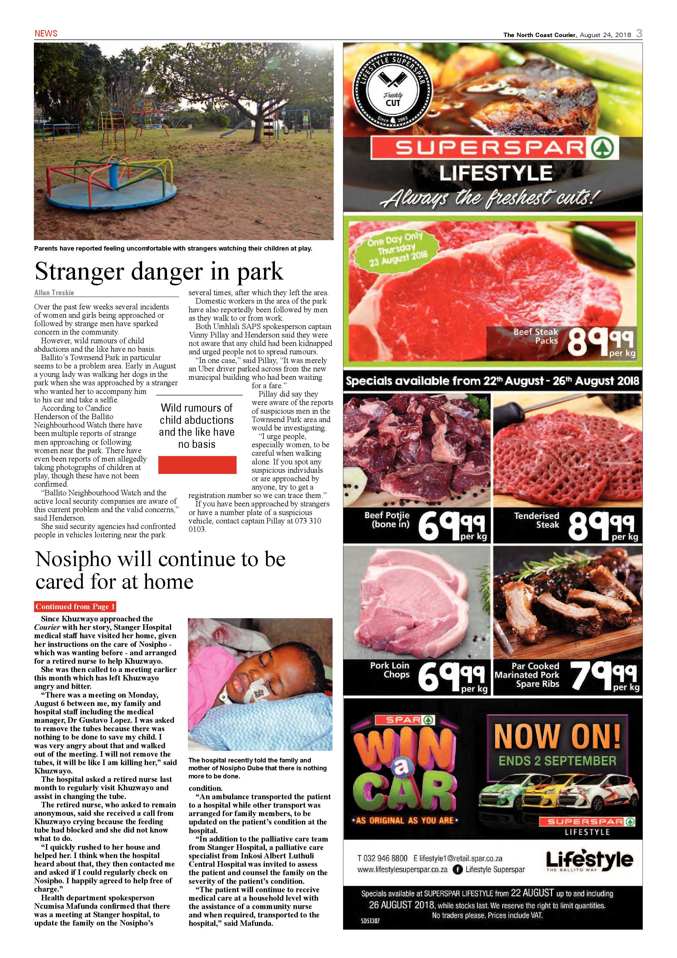 The North Coast Courier – 24 August 2018 page 3