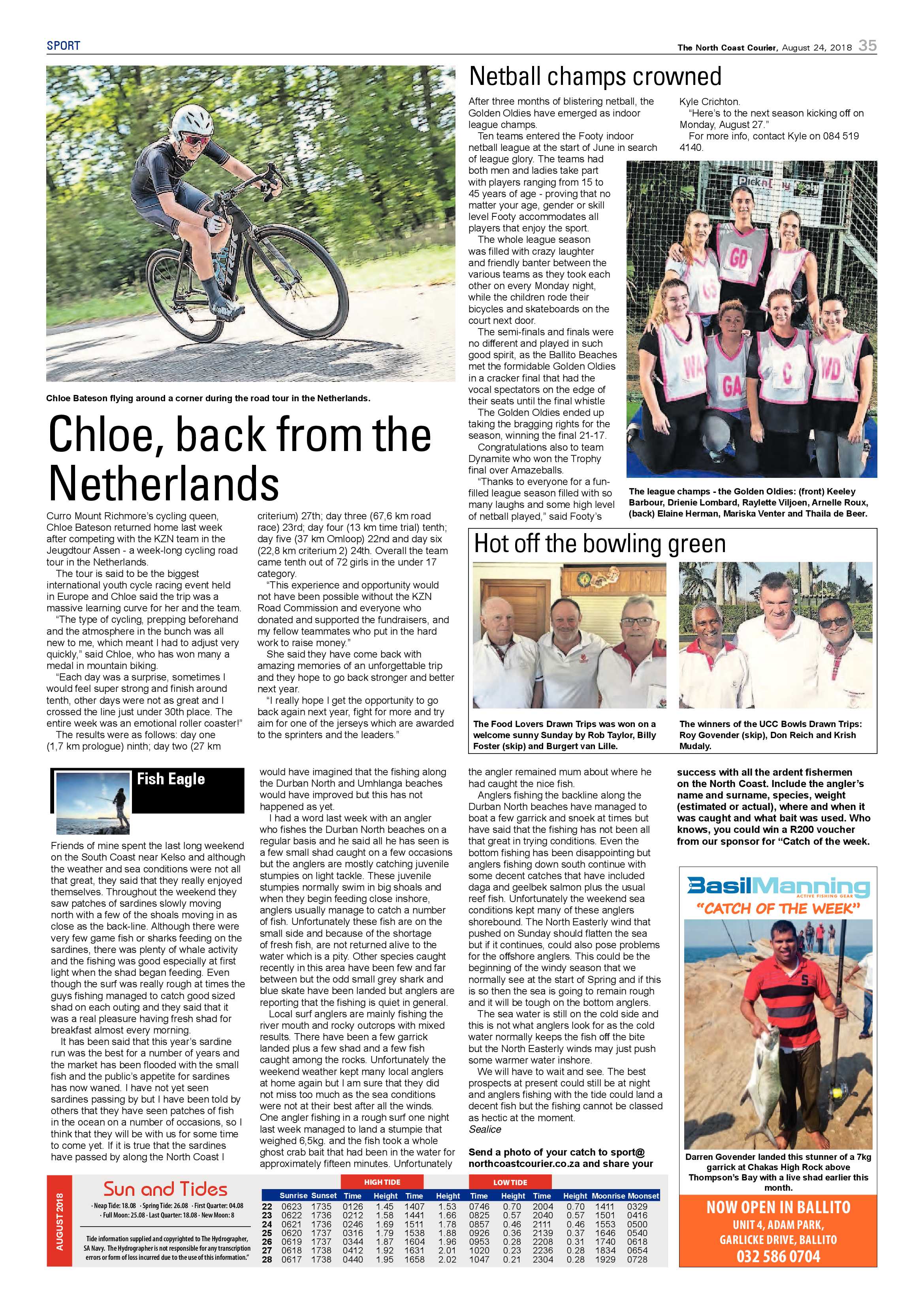 The North Coast Courier – 24 August 2018 page 35