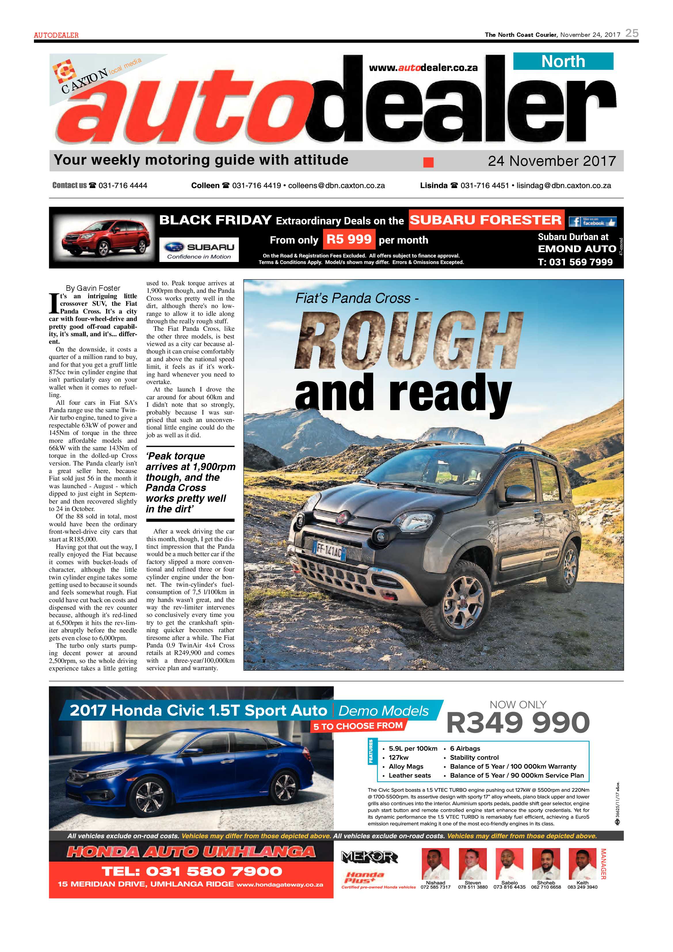 The North Coast Courier – 24 November 2017 page 25