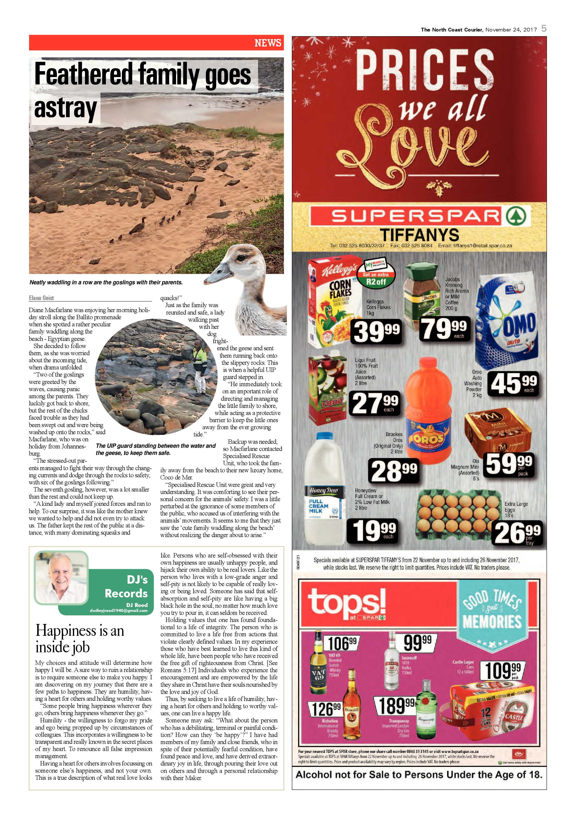 The North Coast Courier – 24 November 2017 page 5