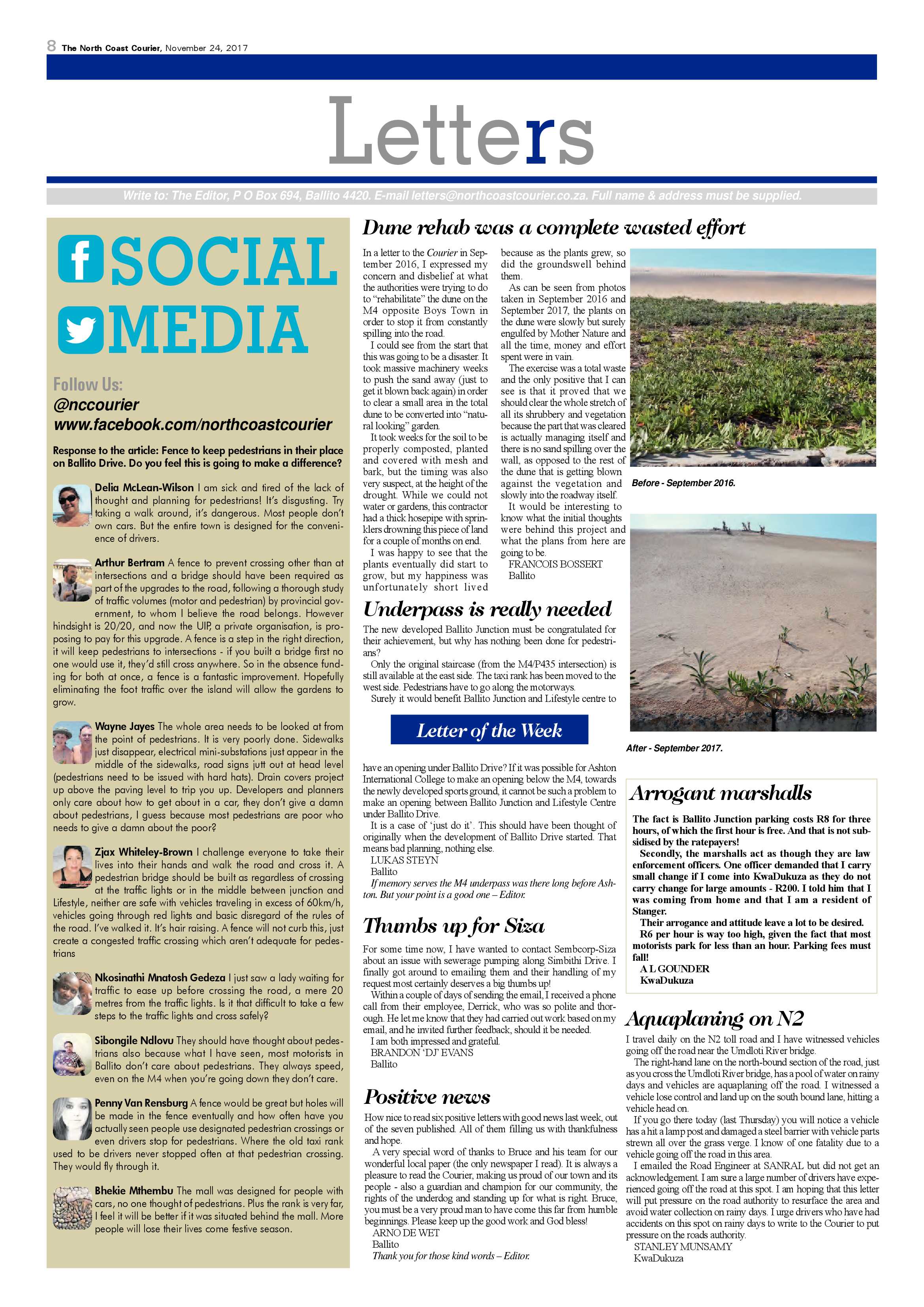 The North Coast Courier – 24 November 2017 page 8