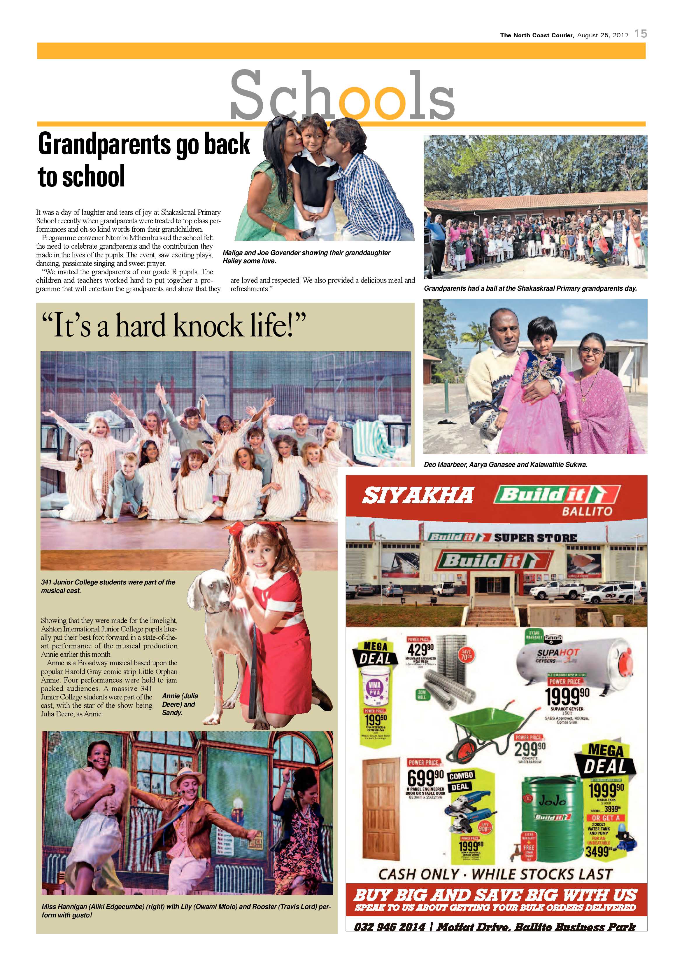 The North Coast Courier – 25 August 2017 page 15