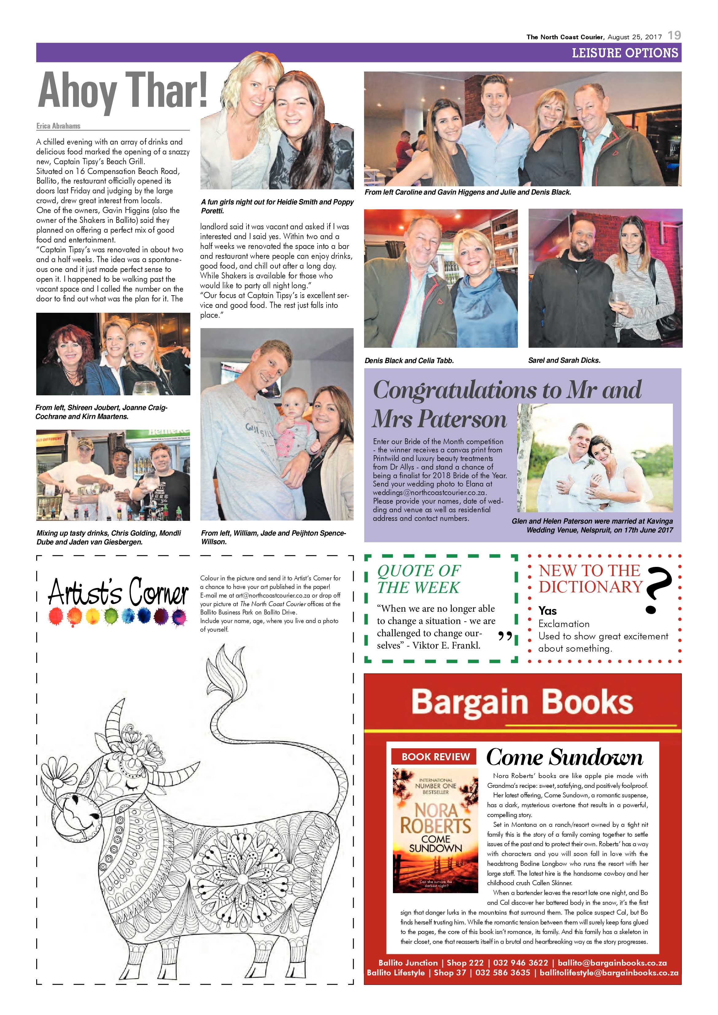 The North Coast Courier – 25 August 2017 page 19