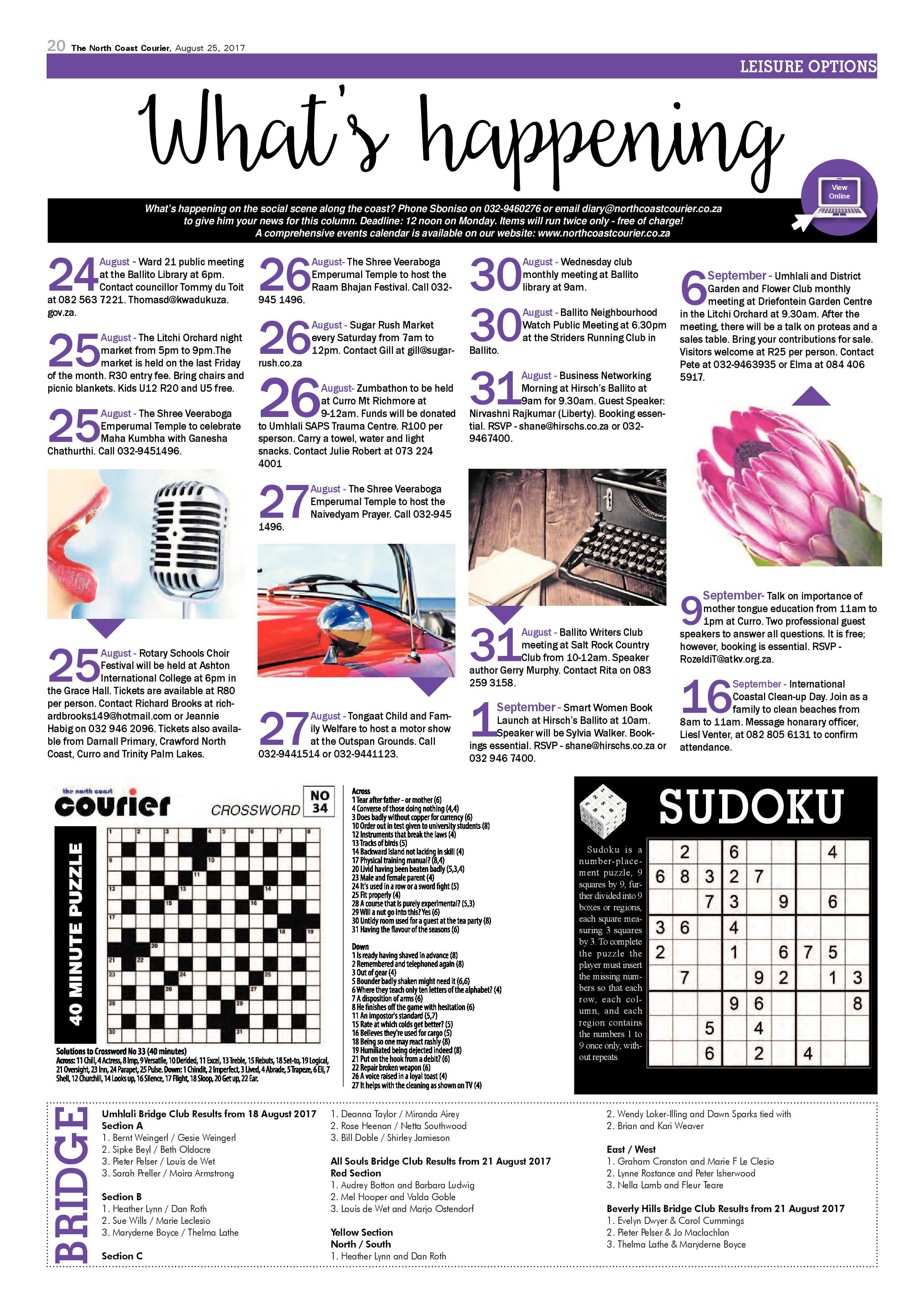 The North Coast Courier – 25 August 2017 page 20