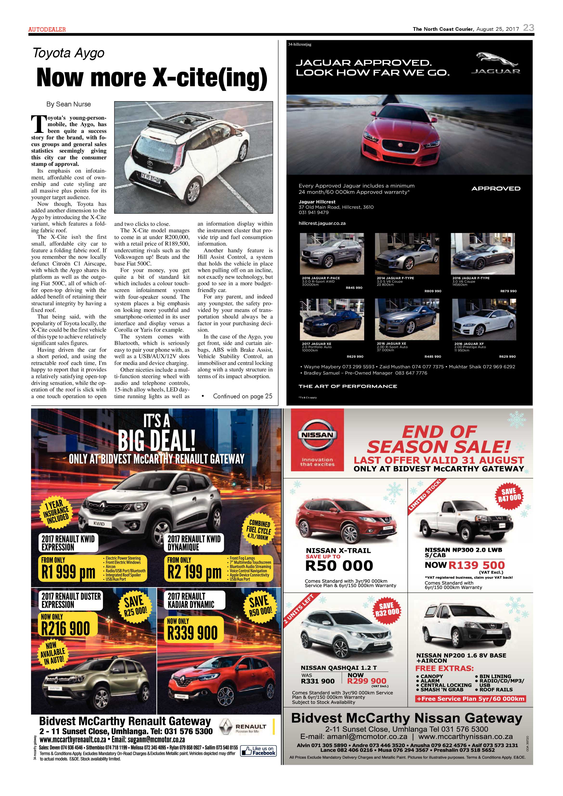The North Coast Courier – 25 August 2017 page 23