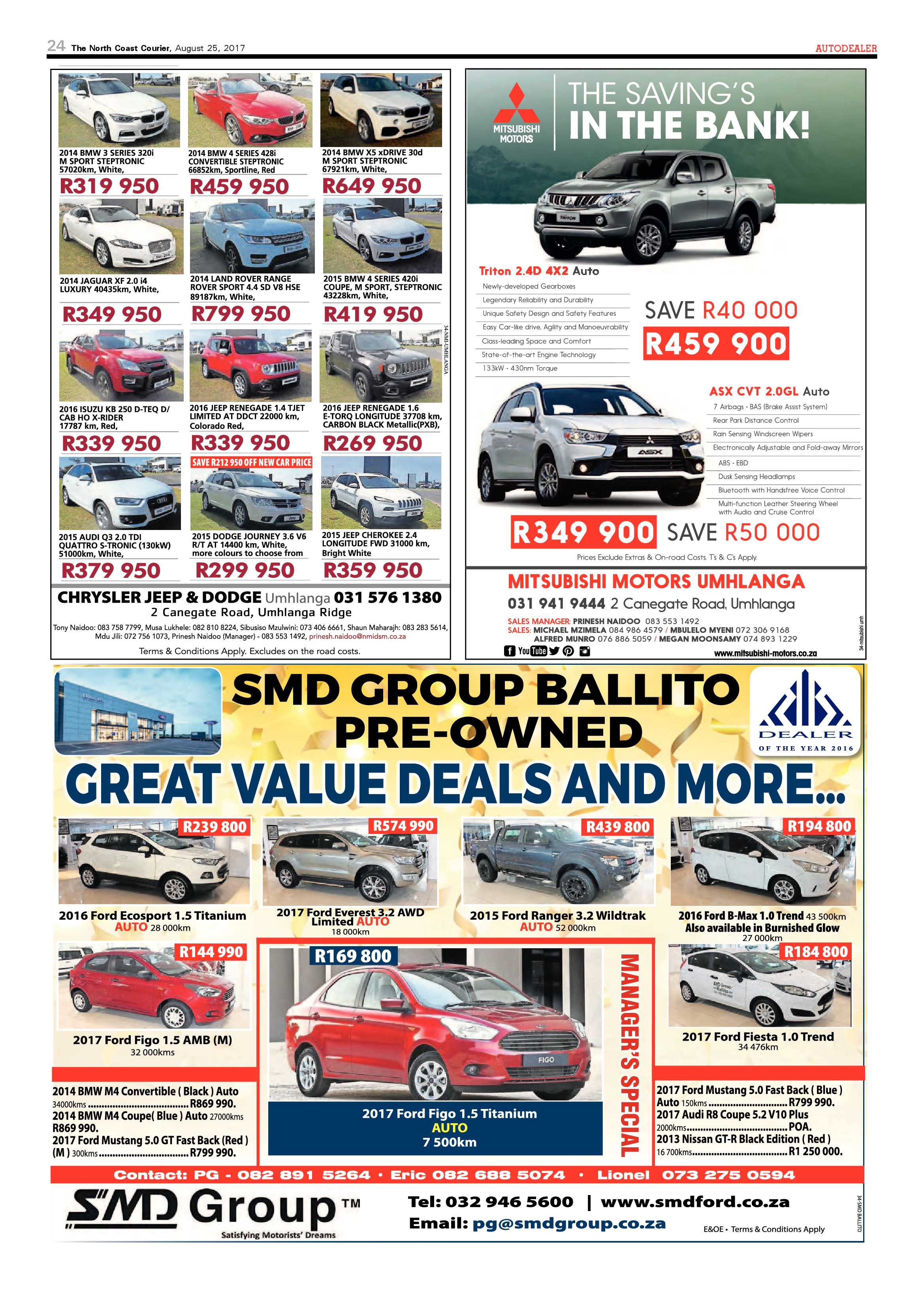 The North Coast Courier – 25 August 2017 page 24