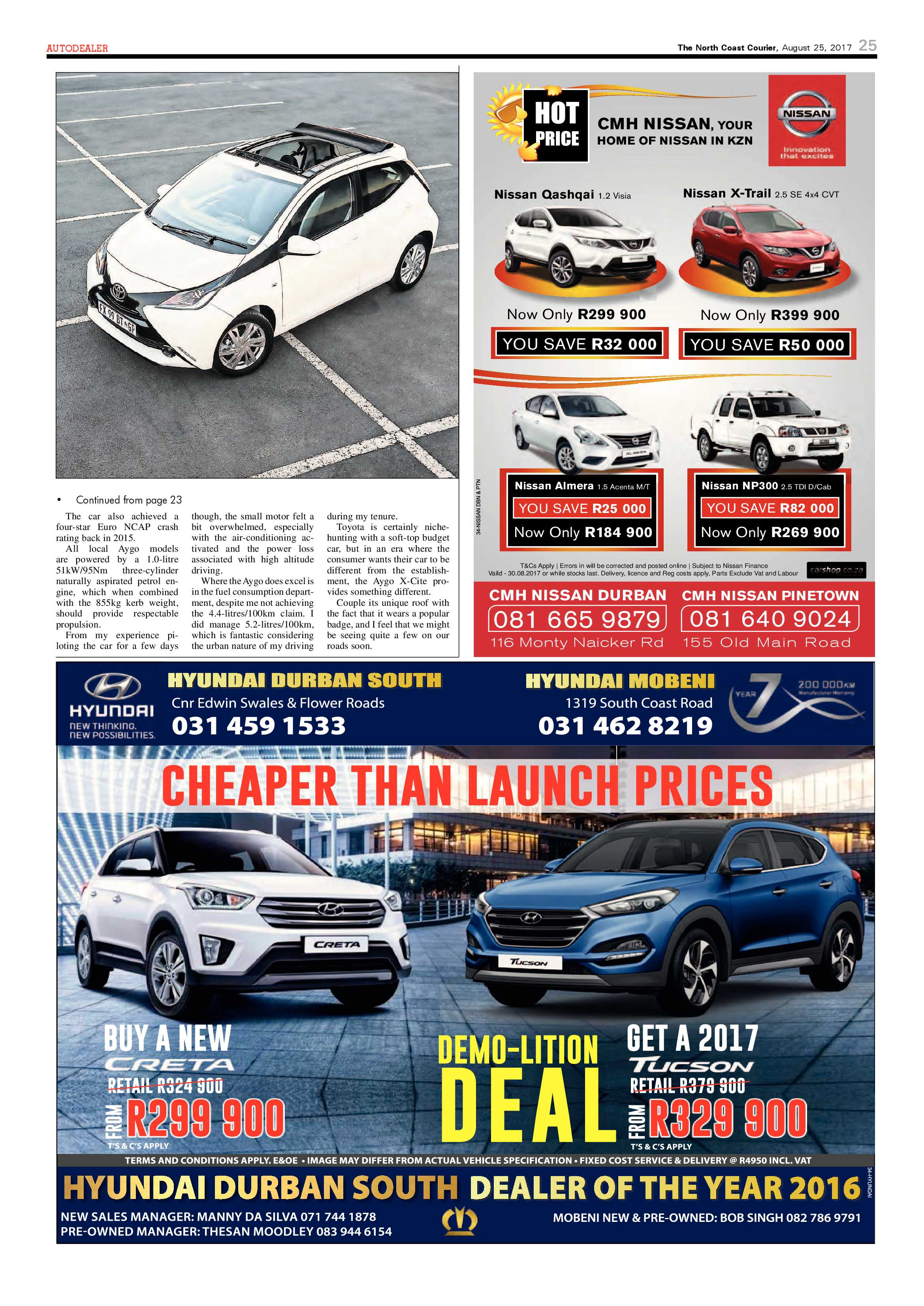 The North Coast Courier – 25 August 2017 page 25