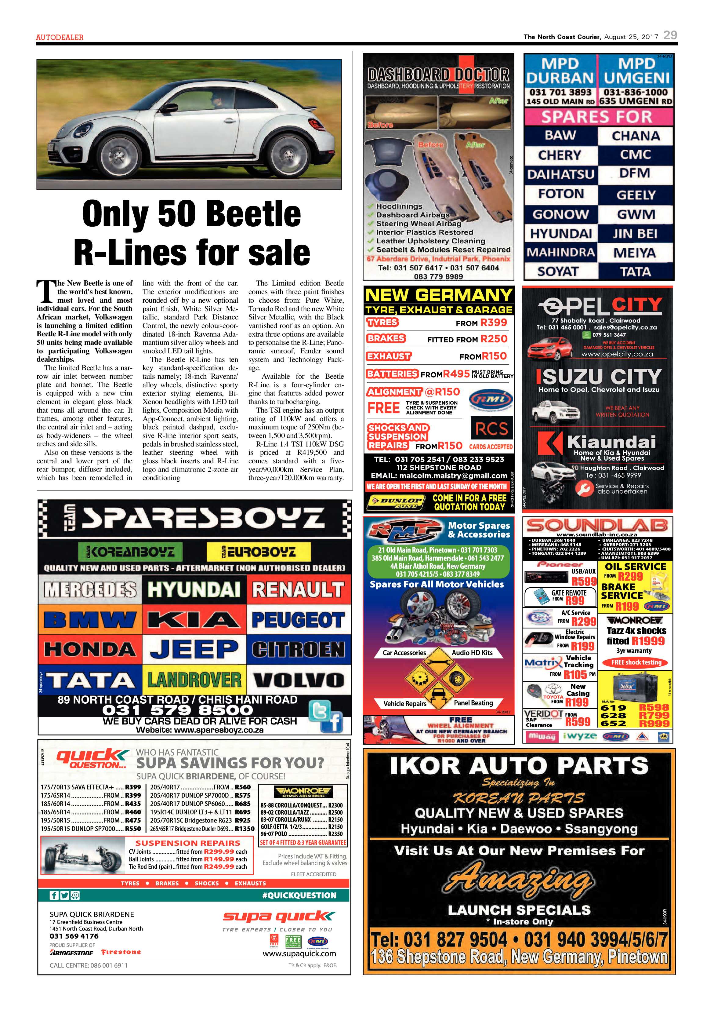 The North Coast Courier – 25 August 2017 page 29