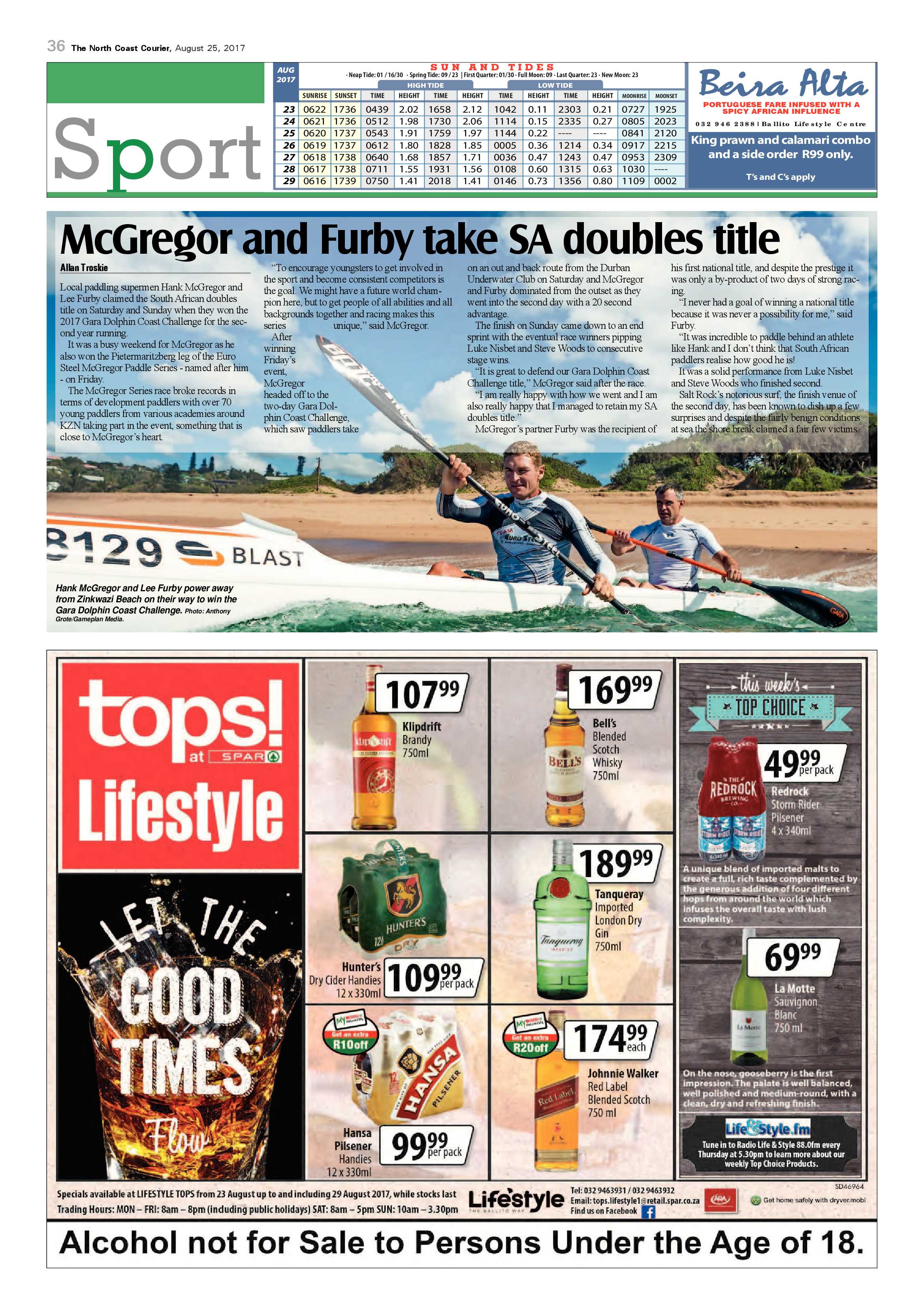 The North Coast Courier – 25 August 2017 page 36