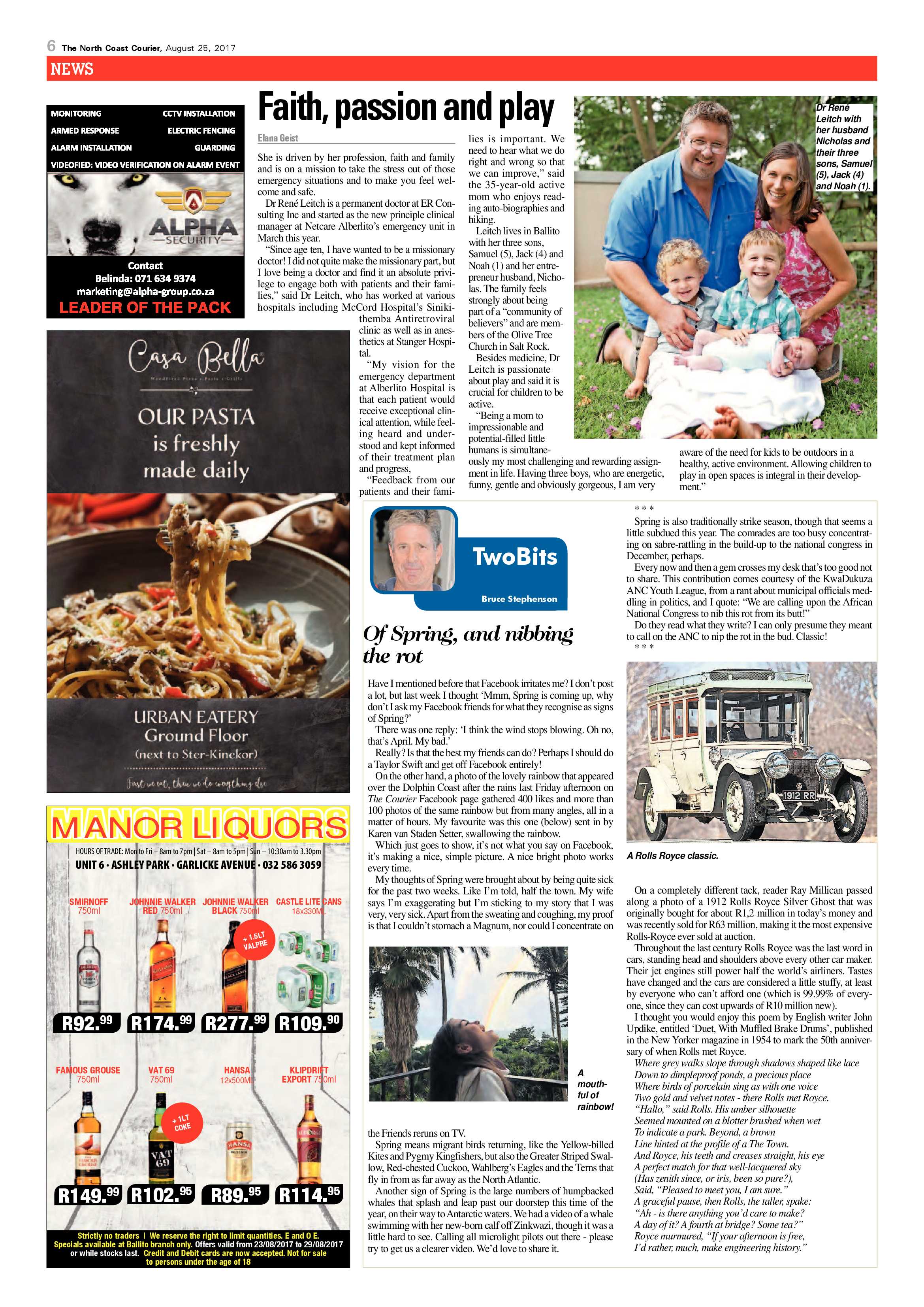 The North Coast Courier – 25 August 2017 page 6