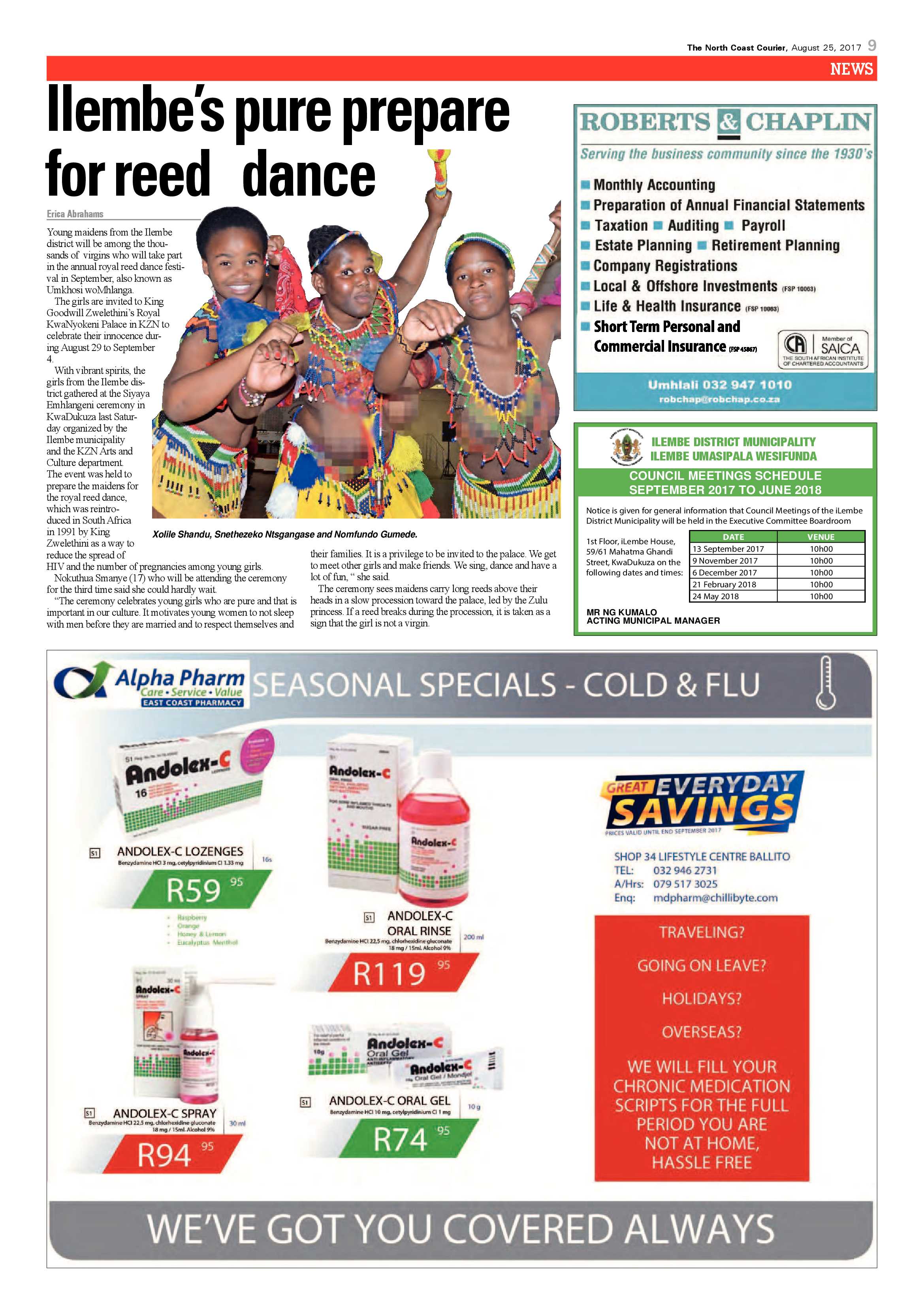 The North Coast Courier – 25 August 2017 page 9
