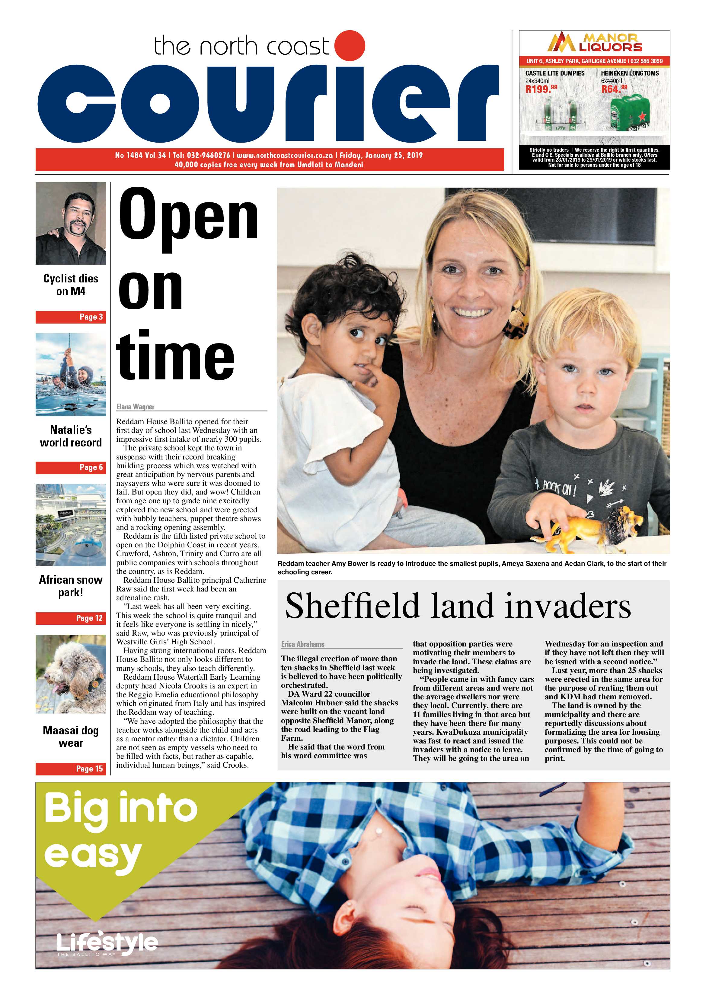 The North Coast Courier – 25 January 2019 page 1